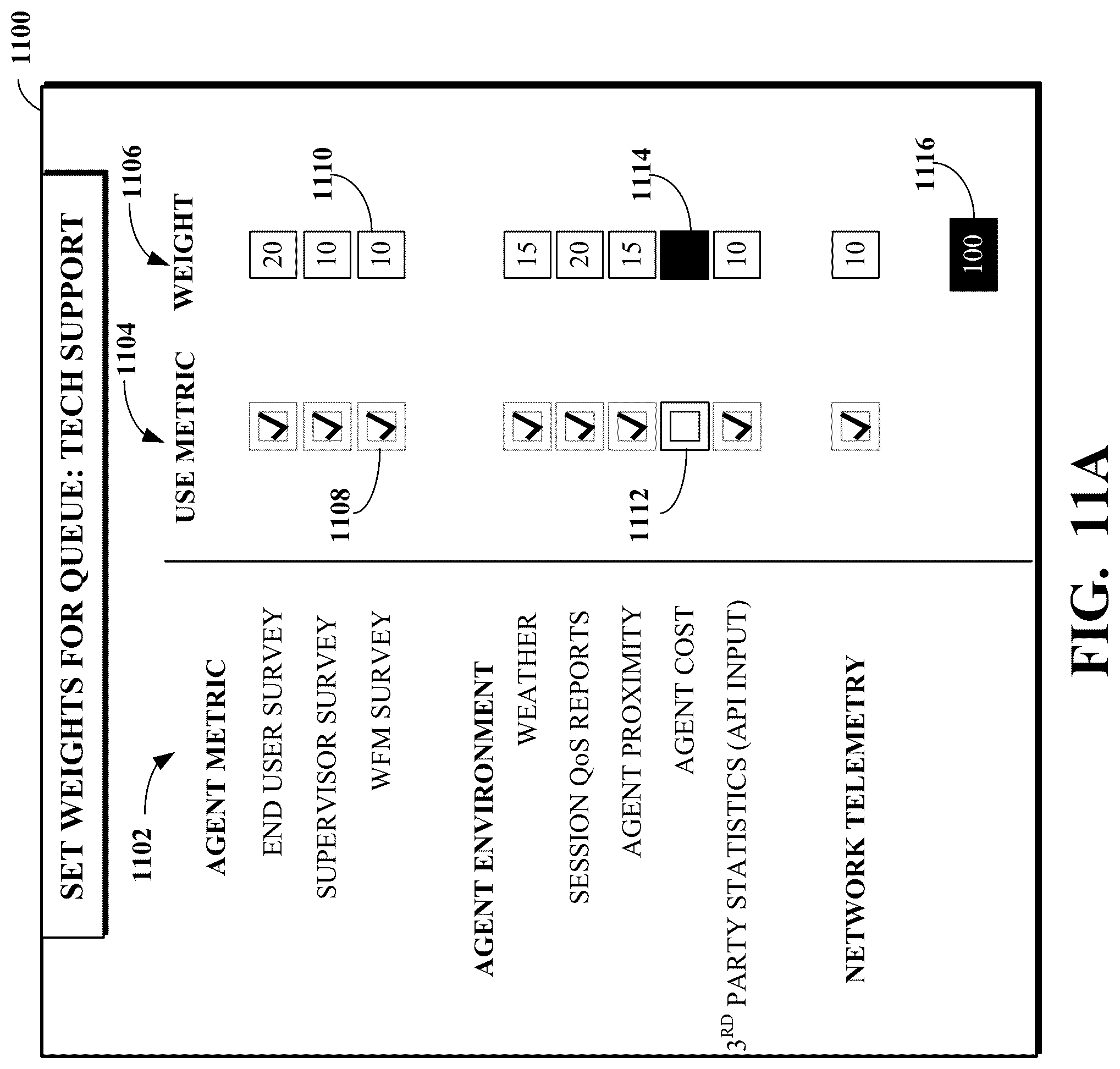 Patent US12316808 Figure 10 – Contact center agent-routing efficiency score