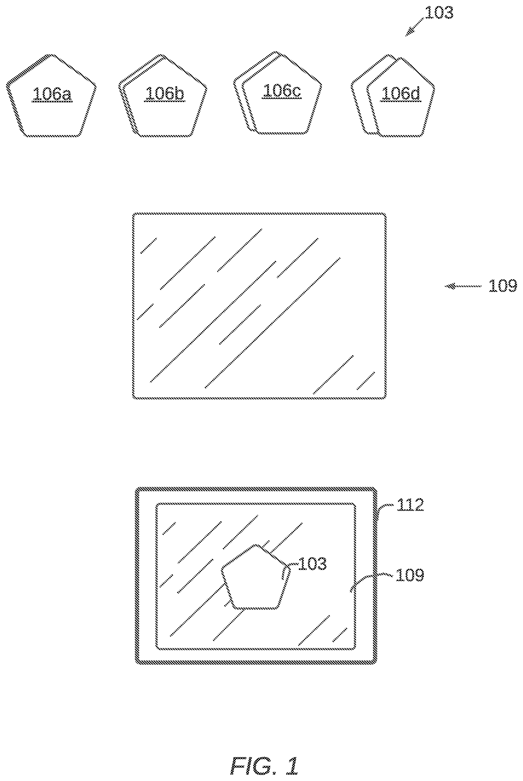 Patent US12316821 — Multiview display system and method with adaptive background — Figure 1