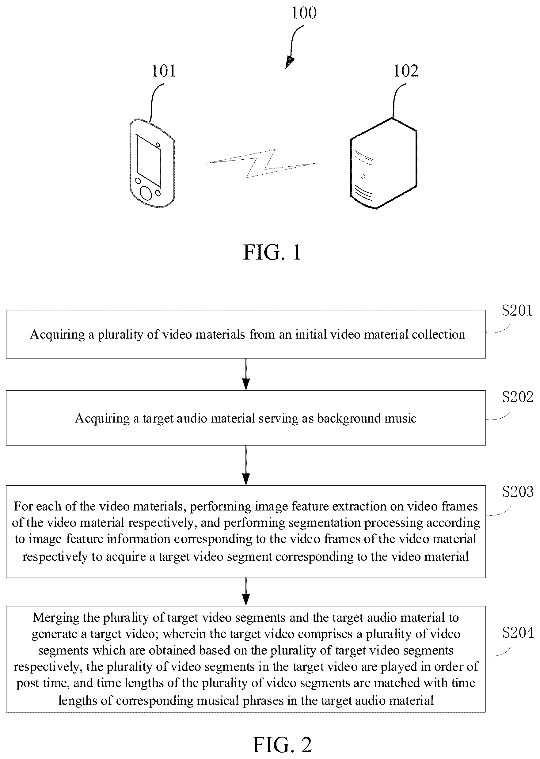 Patent US12316891 — Video generating method and apparatus, electronic device, and readable storage medium — Figure 1