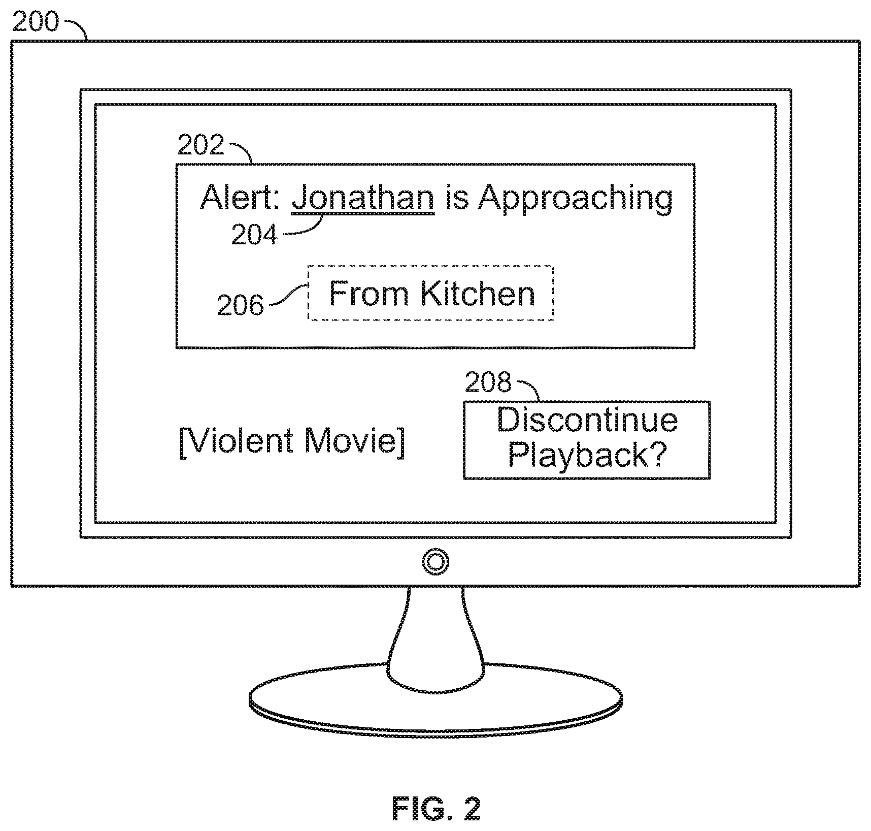 Patent US12316910 Figure 2 – Systems and methods for dynamically adjusting media output based on presence detection of individuals