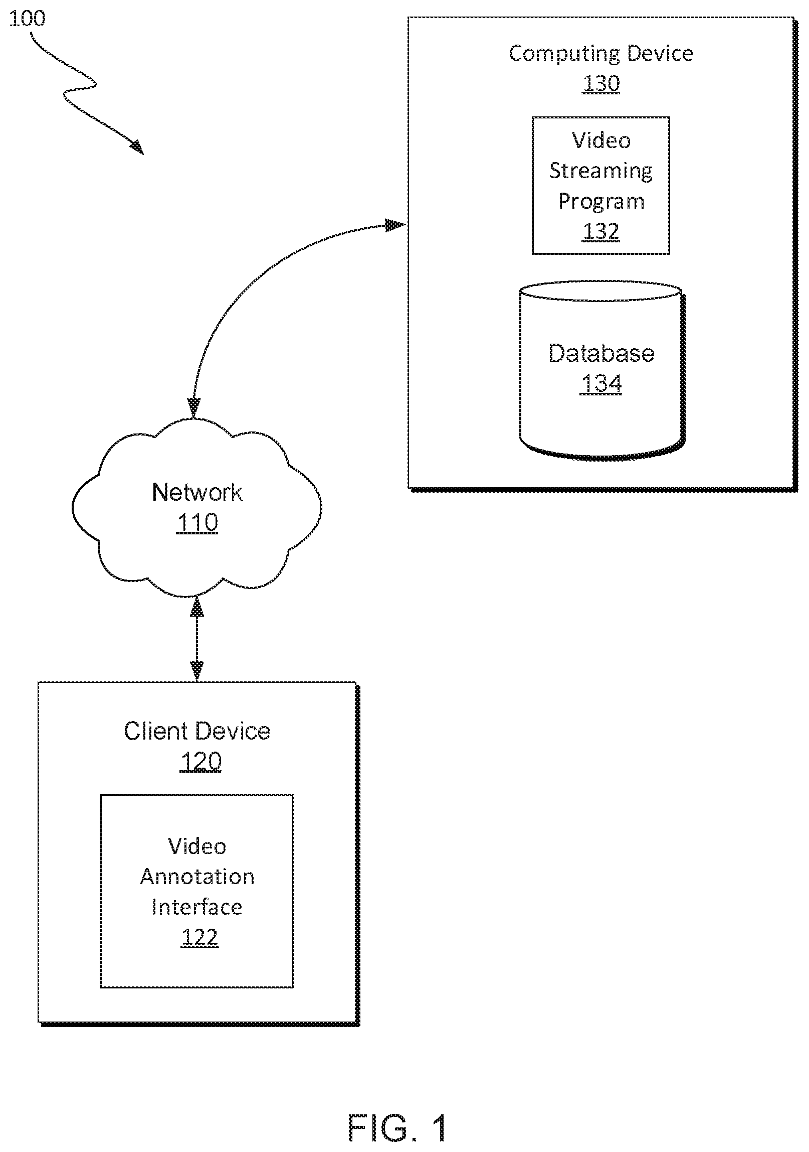 Patent US12316926 — Video annotation based on social media trends — Figure 1