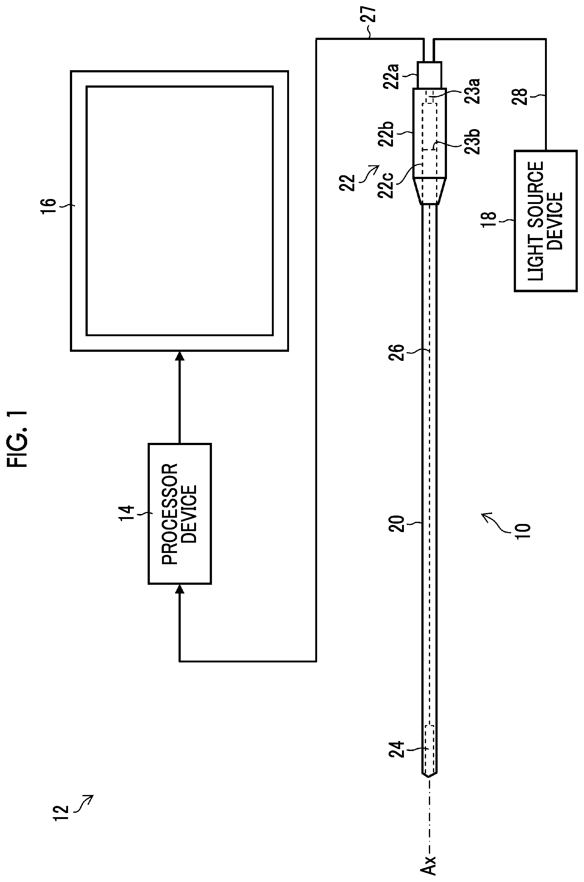 Patent US12316944 Figure 1 – Image pickup device and endoscope