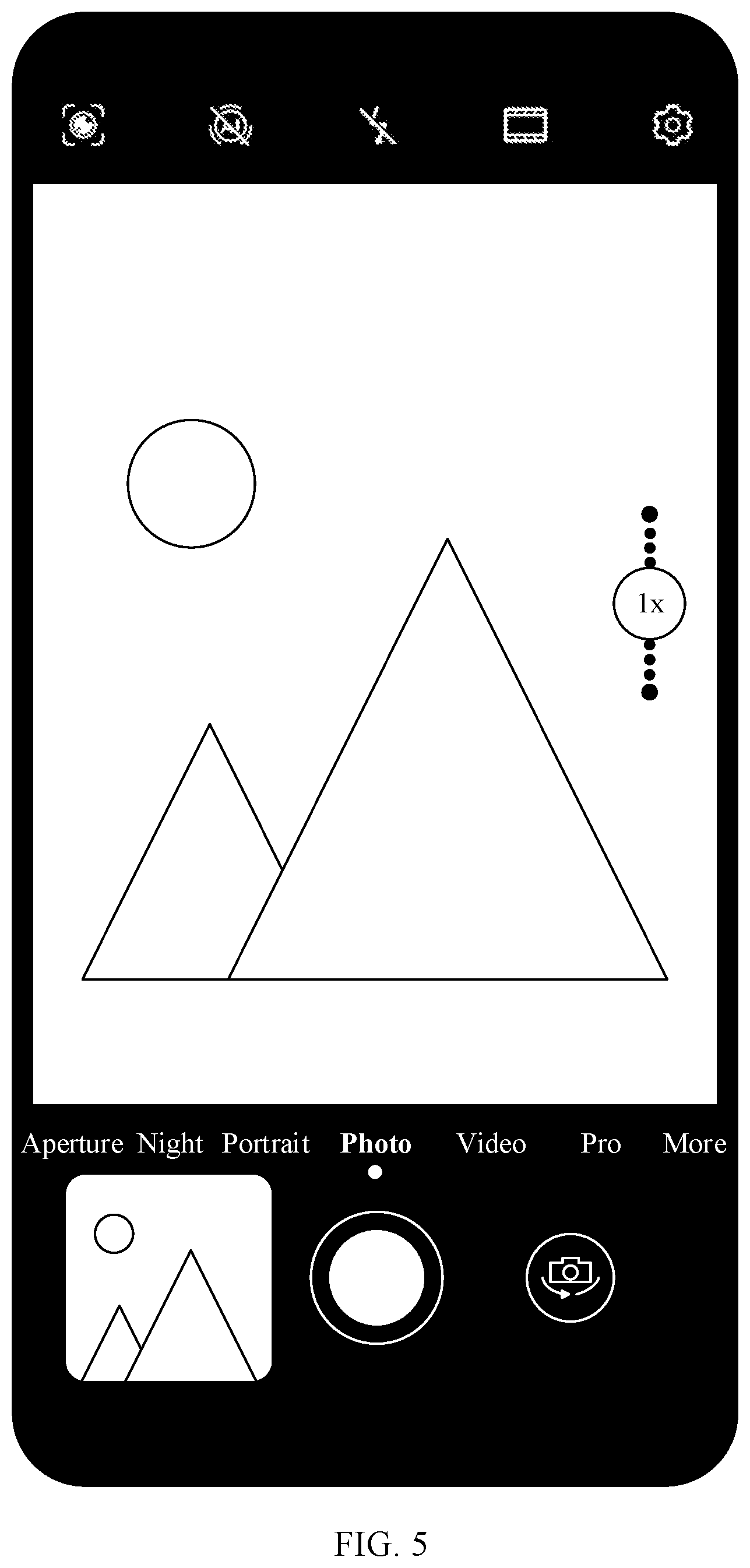 Patent US12316952 Figure 5 – Photo preview method, electronic device, and storage medium