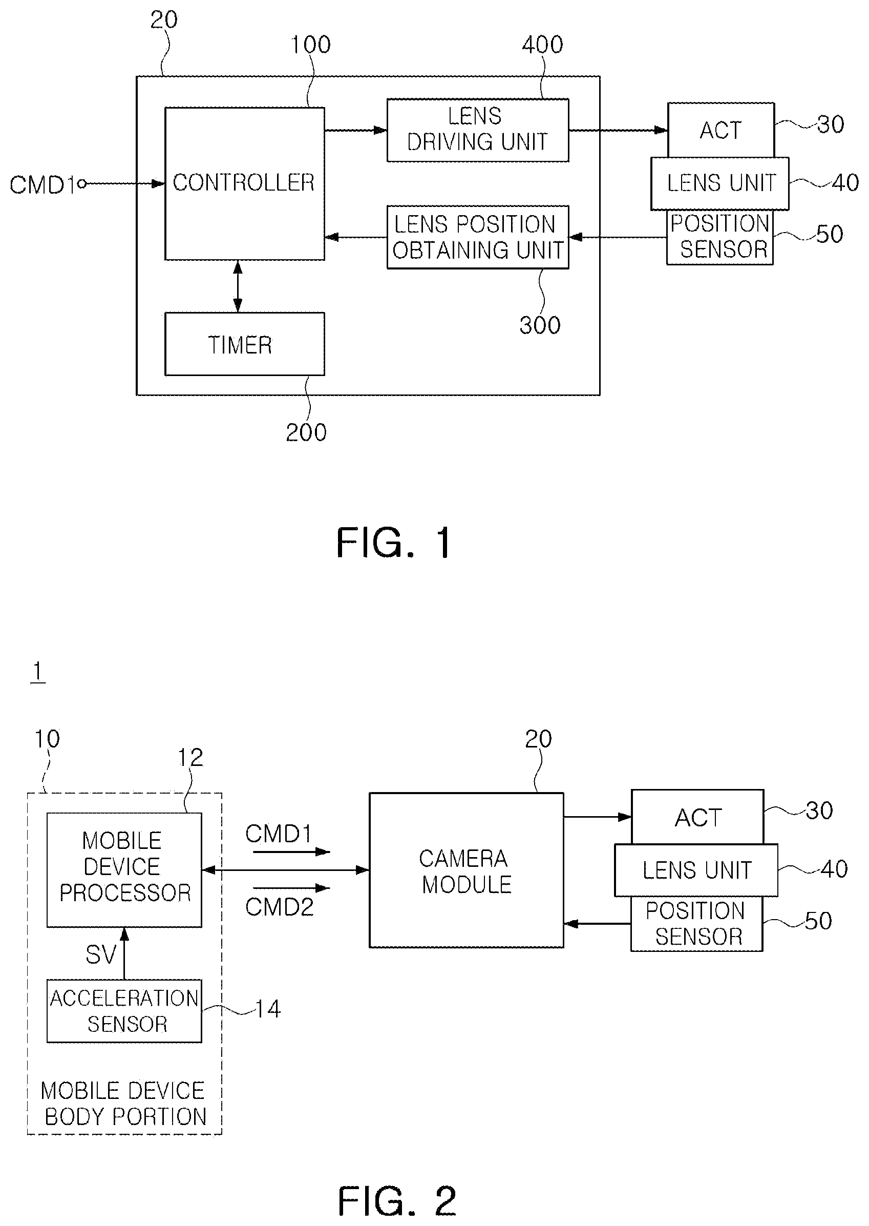 Patent US12316960 — Camera module and mobile device — Figure 1