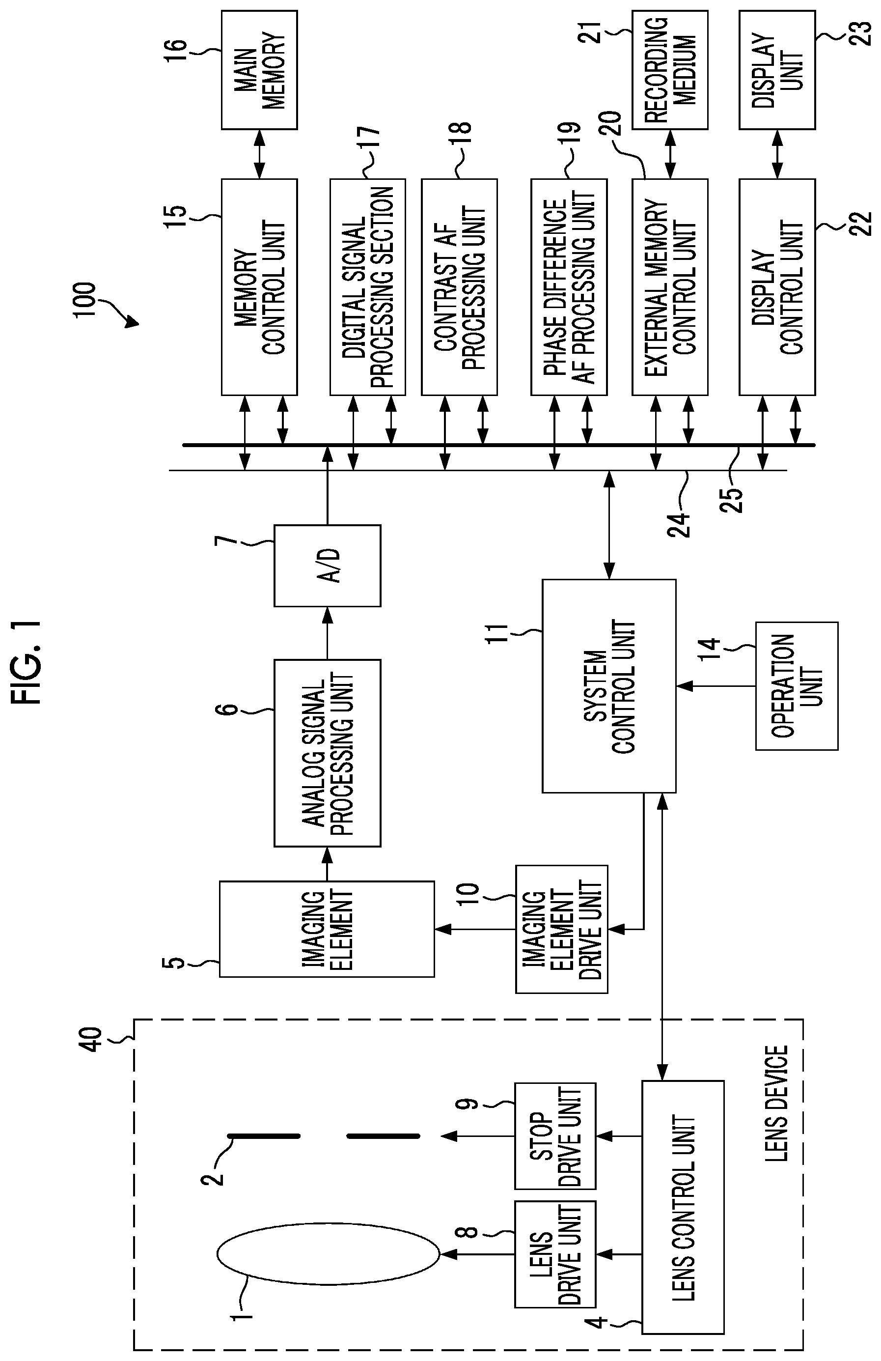 Patent US12316963 — Imaging apparatus, imaging method, and imaging program — Figure 1