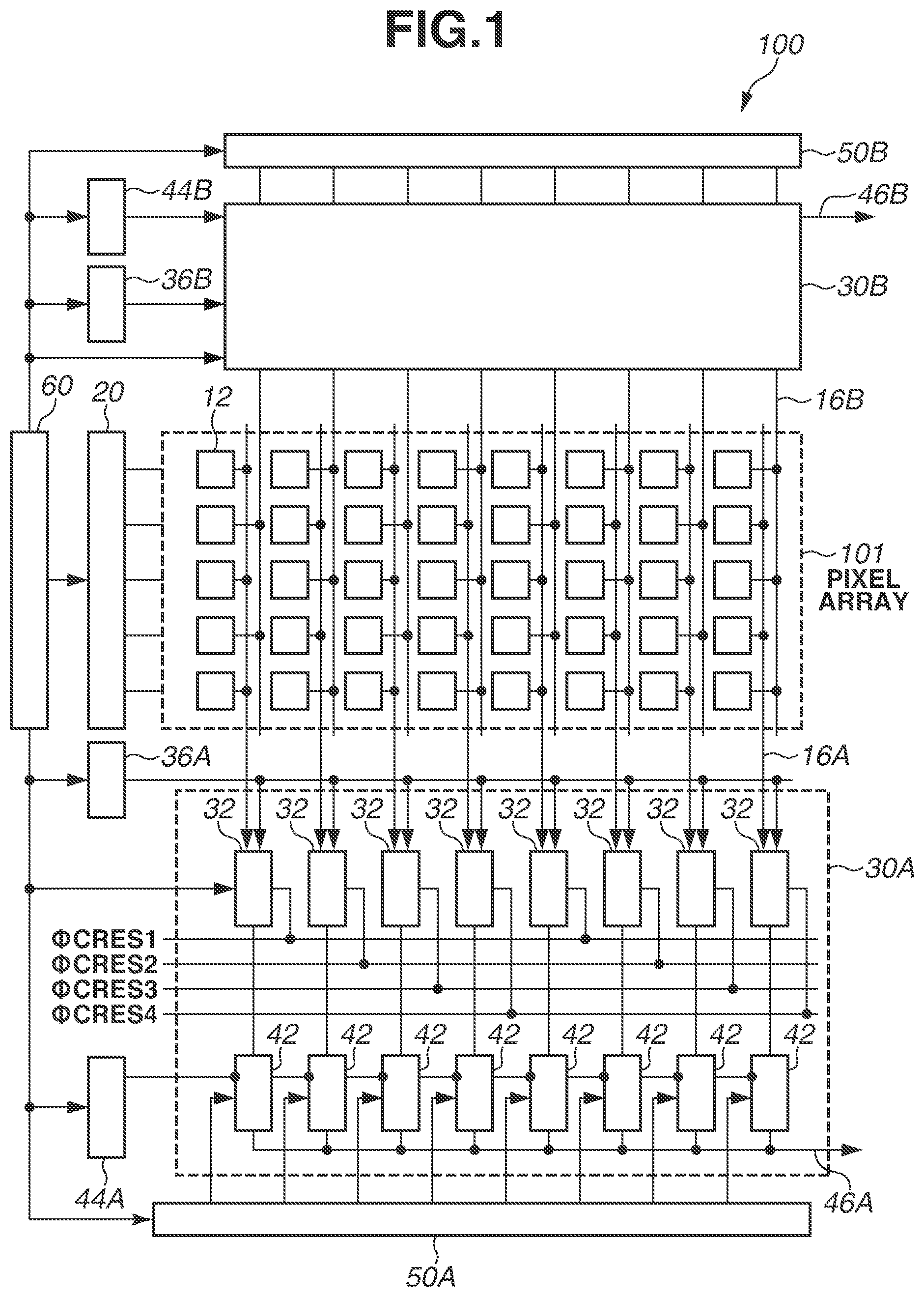 Patent US12316989 — Driving method for AD conversion circuit, AD conversion circuit, photoelectric conversion device, and apparatus — Figure 1