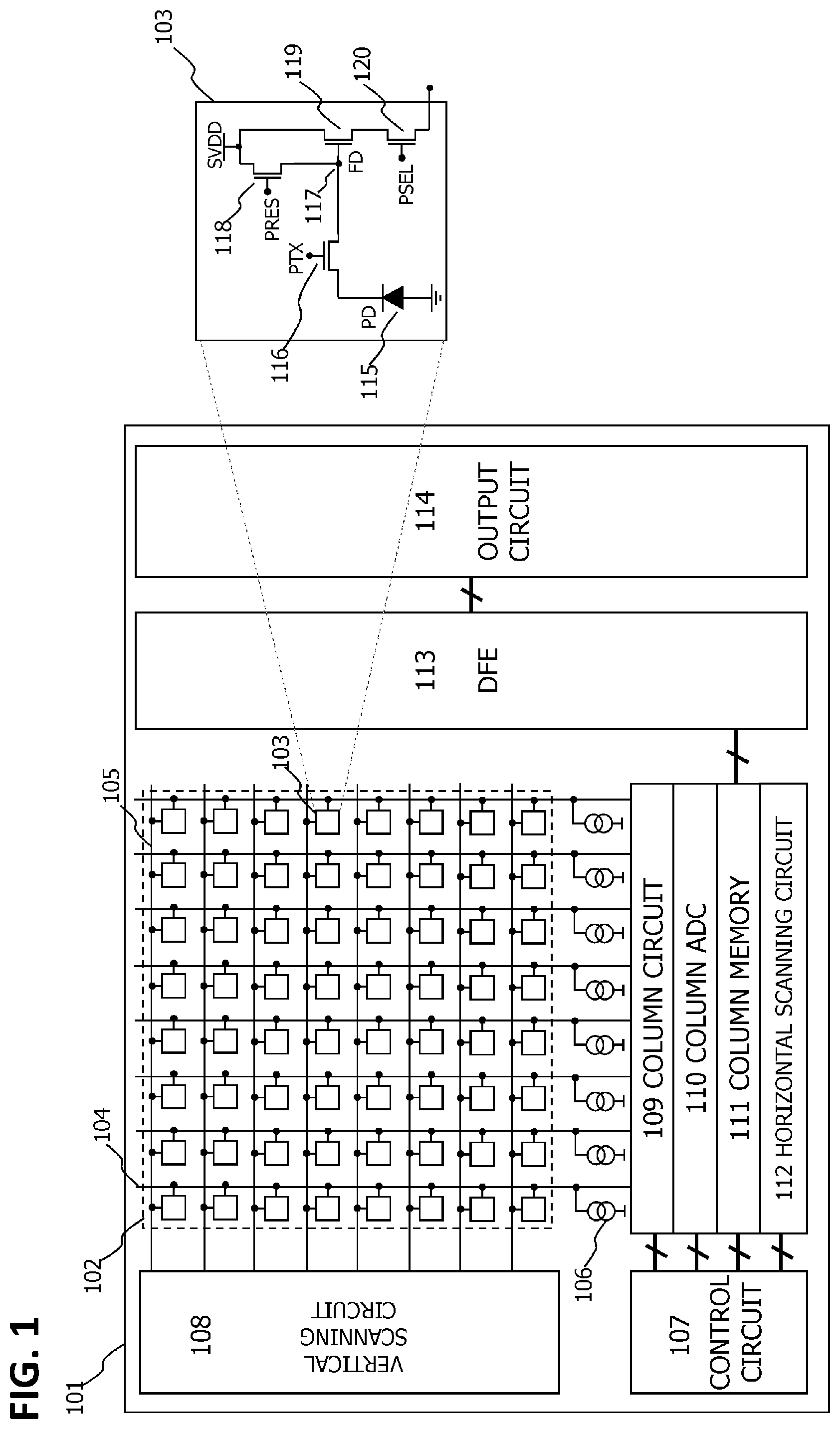 Patent US12316993 — Photoelectric conversion apparatus — Figure 1