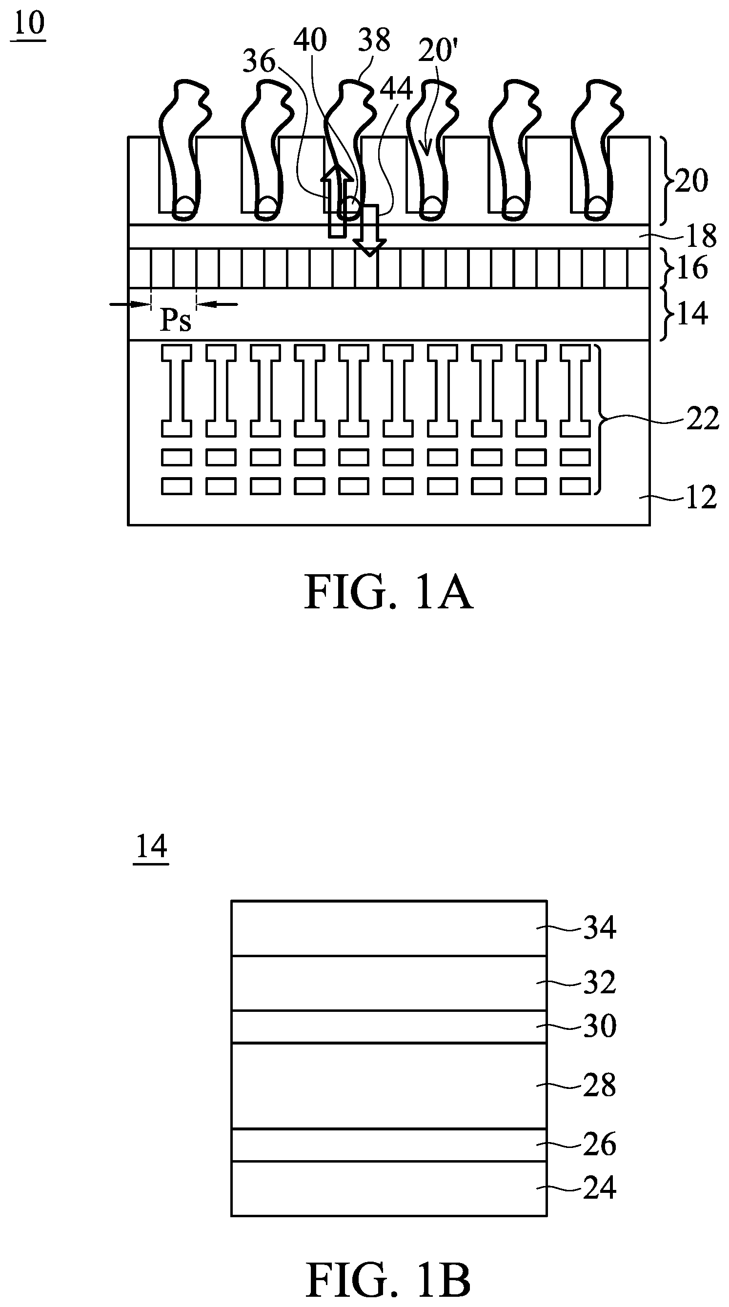 Patent US12316994 — High-resolution and small-pixel-size optical device for third generation sequencing — Figure 1