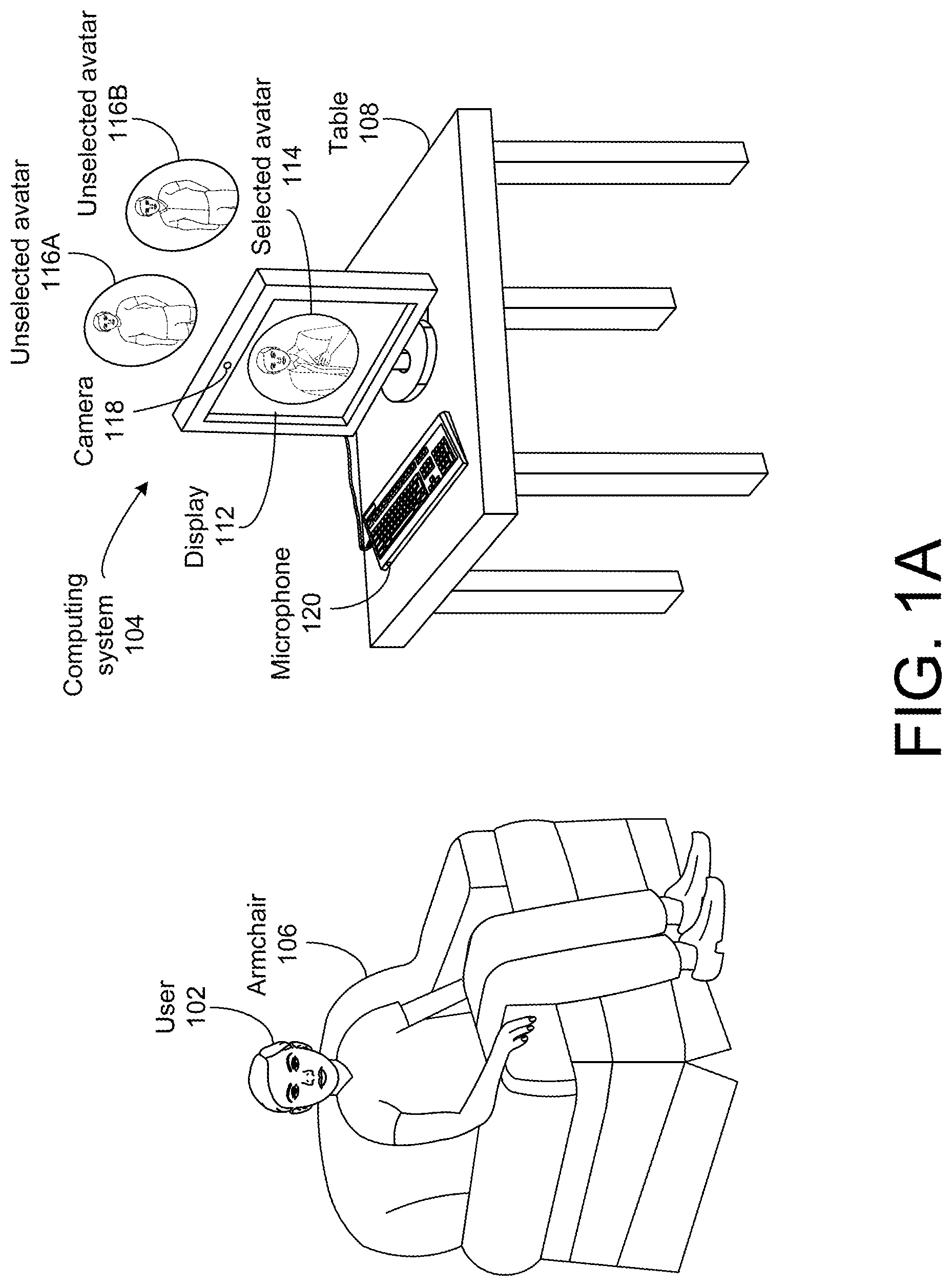 Patent US12317002 — Selecting avatar for videoconference — Figure 1