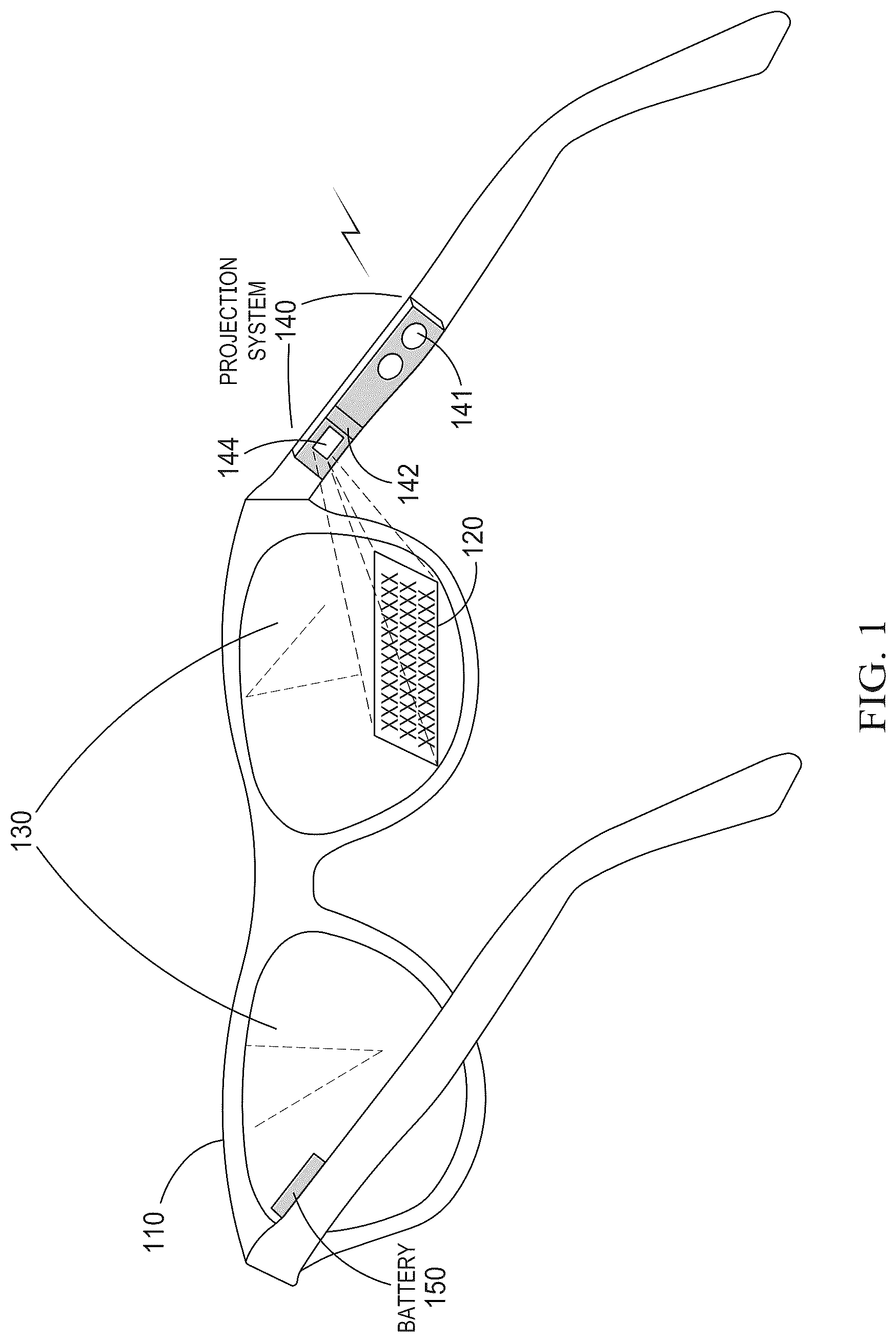 Patent US12317010 — Scanning projector dynamic resolution — Figure 1