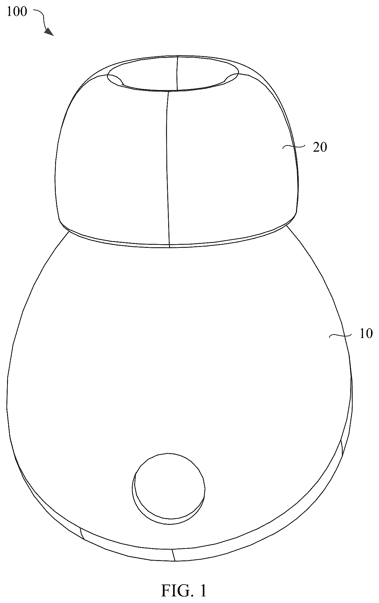 Patent US12317021 Figure 1 – Earphone