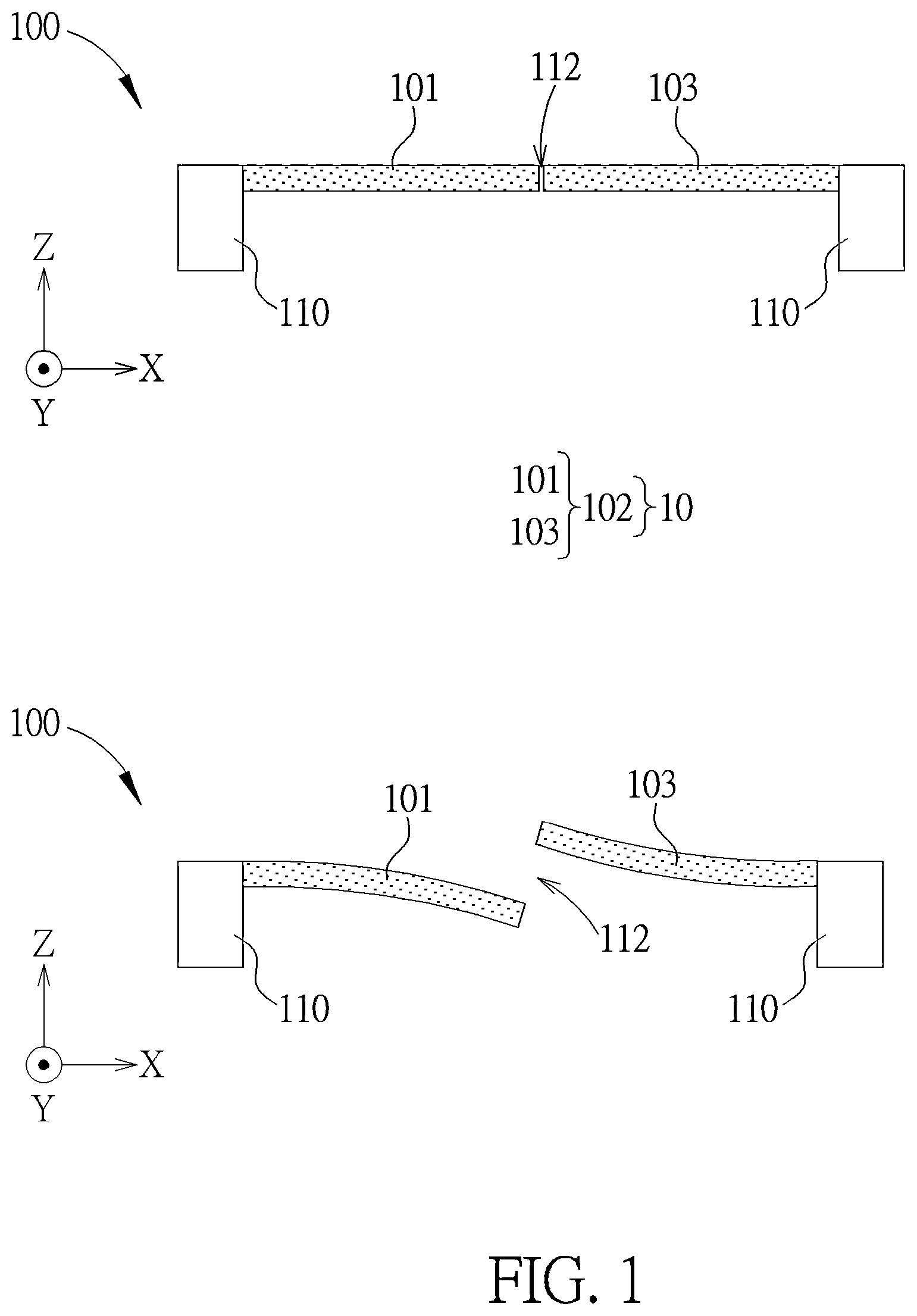Patent US12317034 — Air-pulse generating device with tooth edge patterned slit — Figure 1