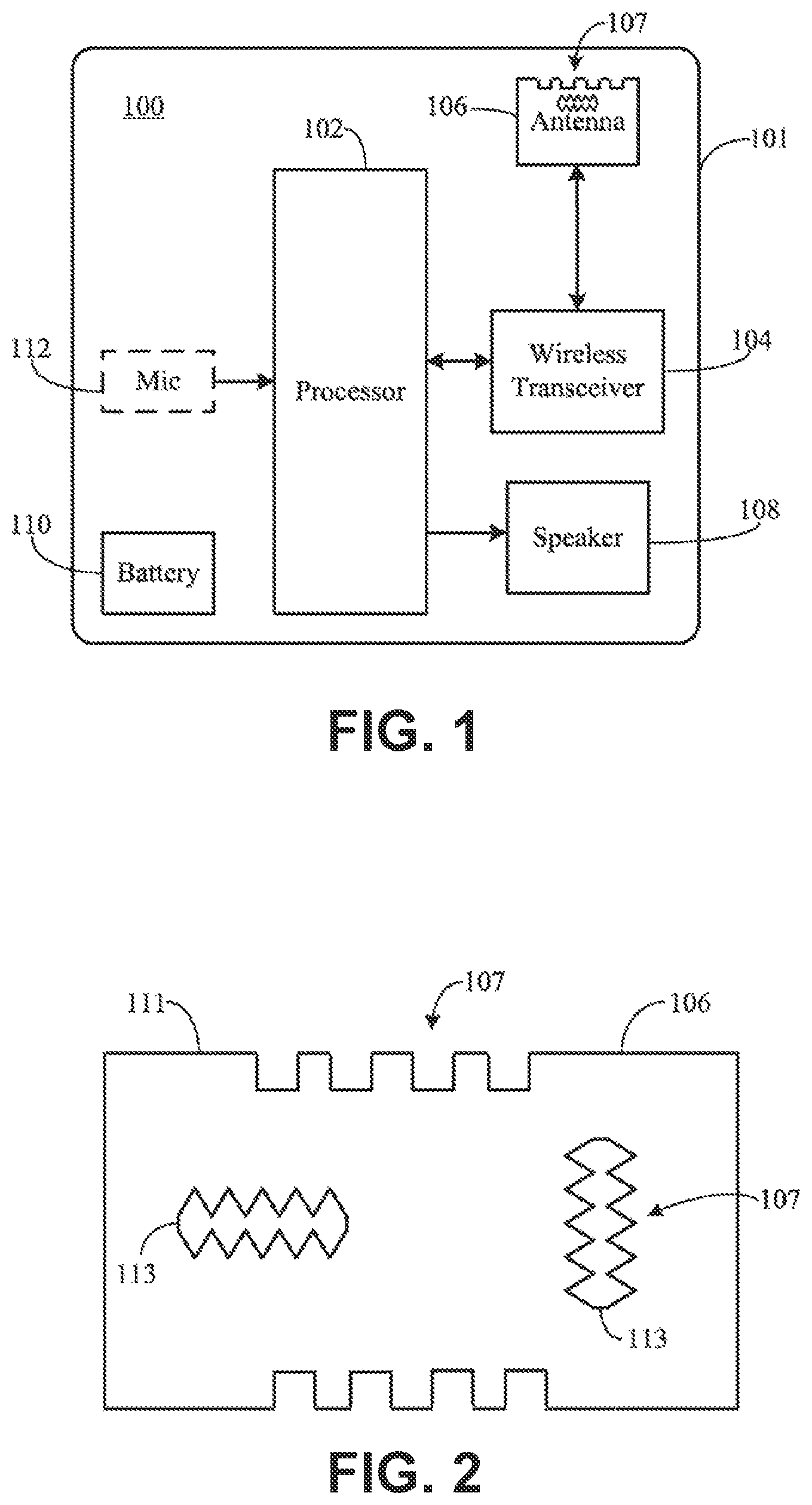 Patent US12317038 — Ear-worn electronic hearing device incorporating an antenna with cutouts — Figure 1