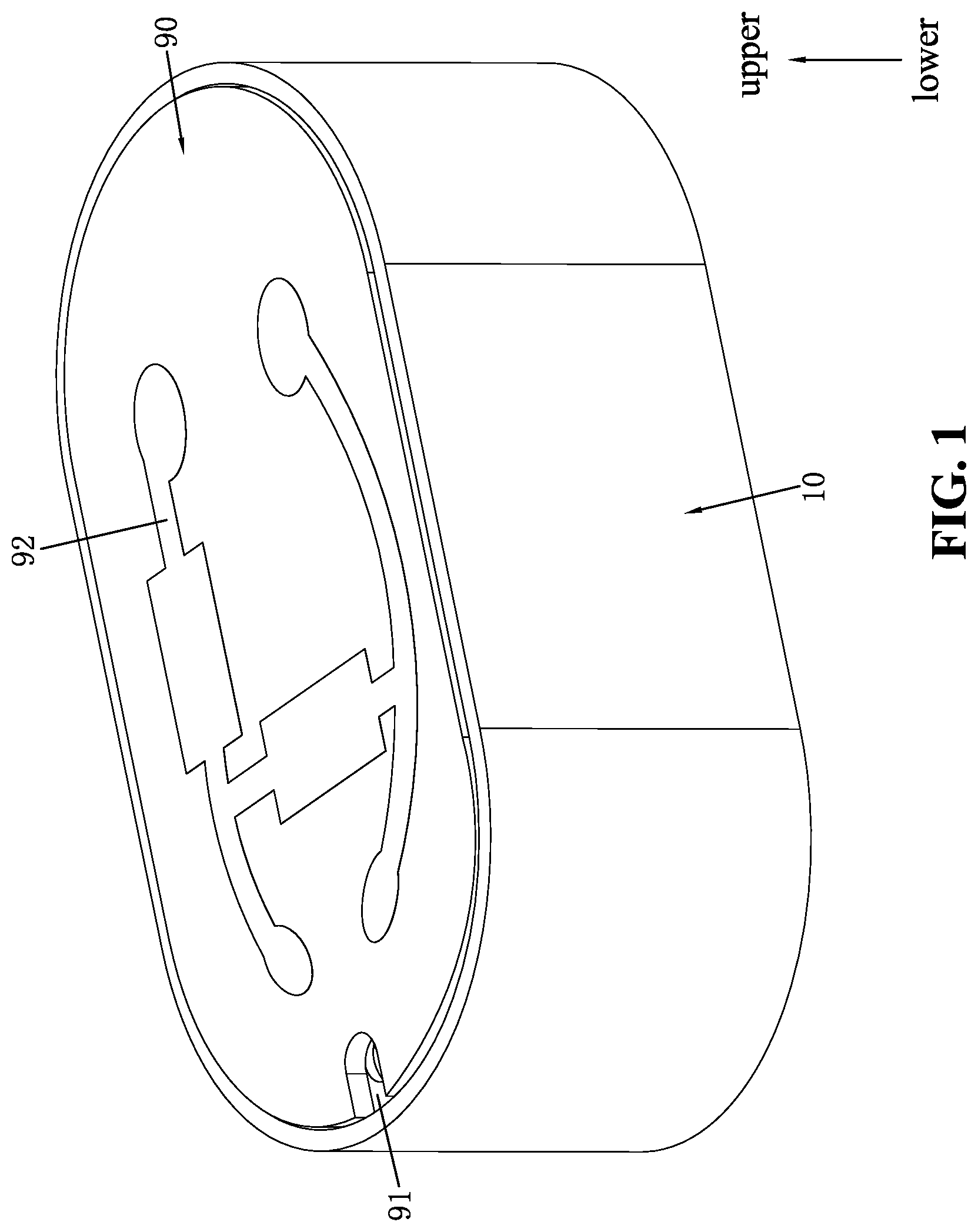 Patent US12317039 — Bone conduction receiver — Figure 1