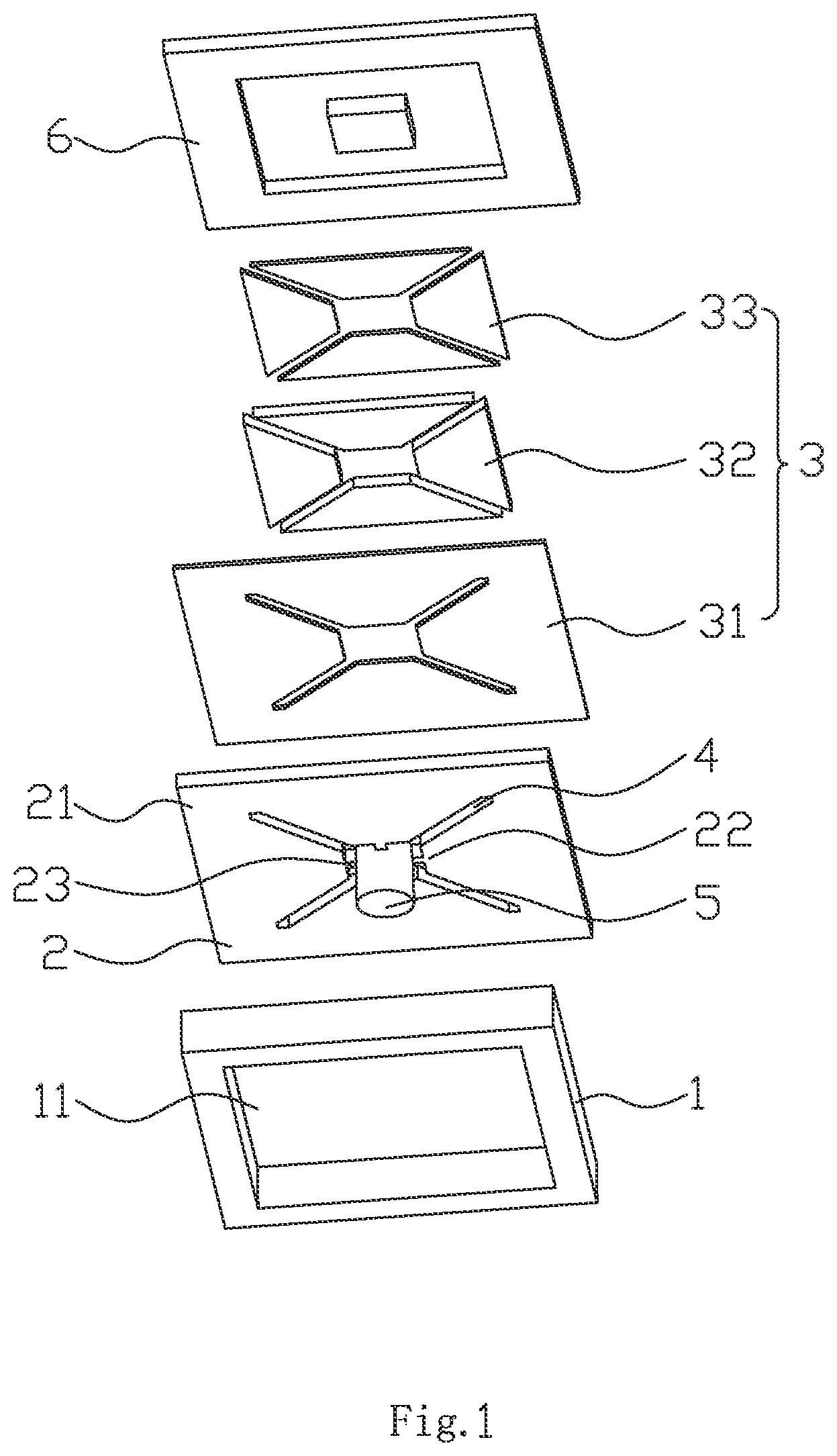 Patent US12317044 — MEMS piezoelectric speaker — Figure 1