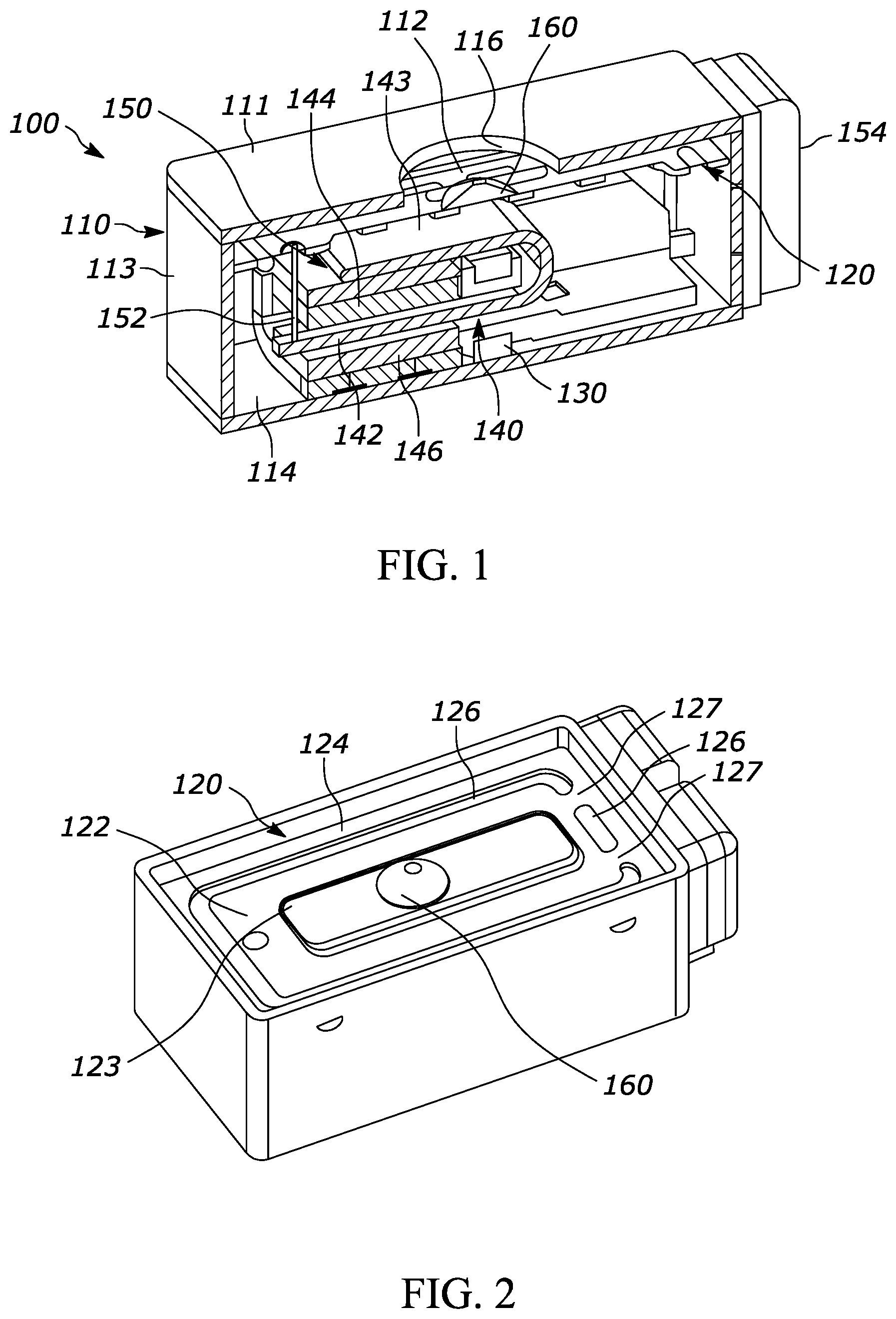 Patent US12317045 — Balanced armature receiver having improved frequency response — Figure 1