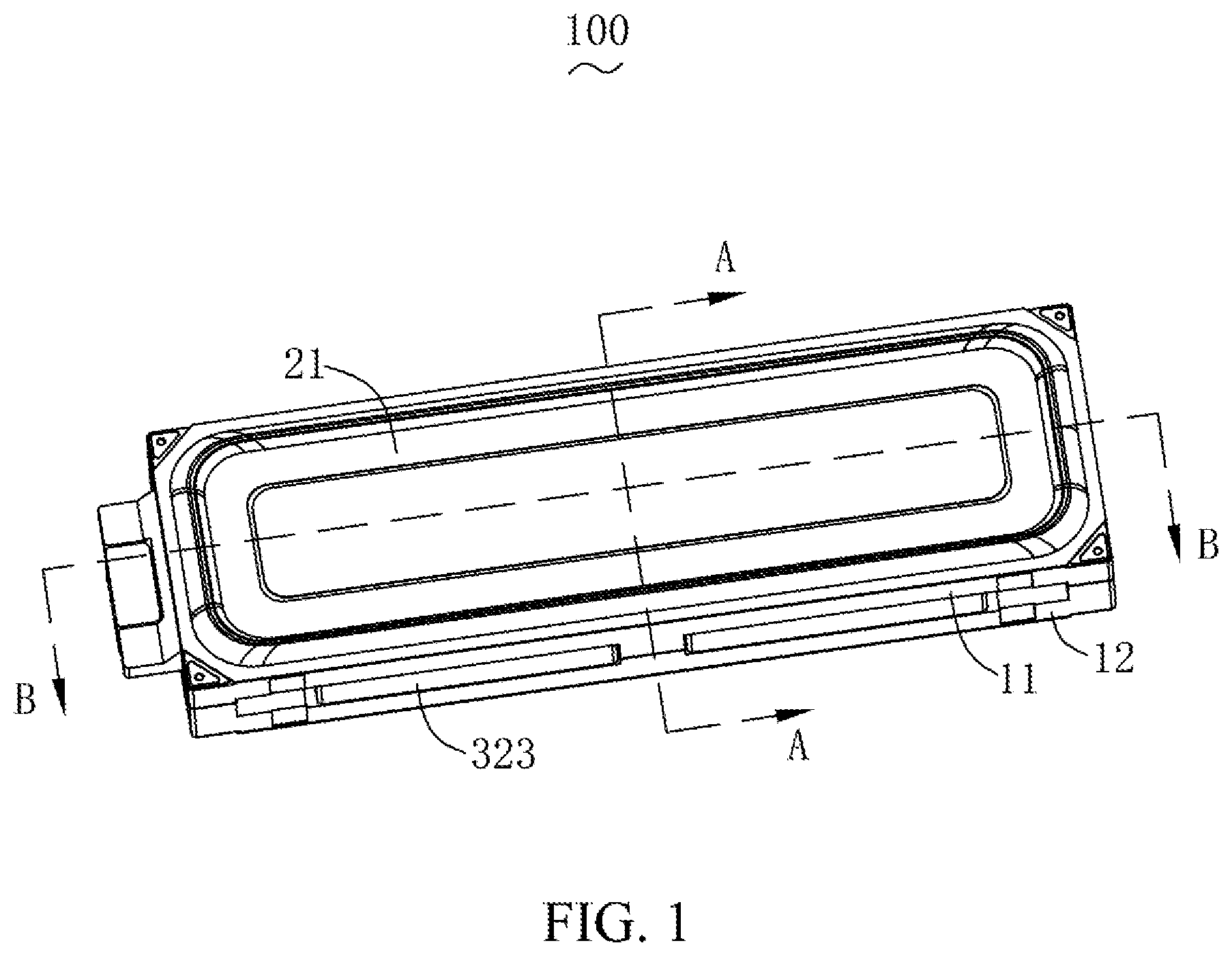 Patent US12317053 — Double-sided sound device — Figure 1