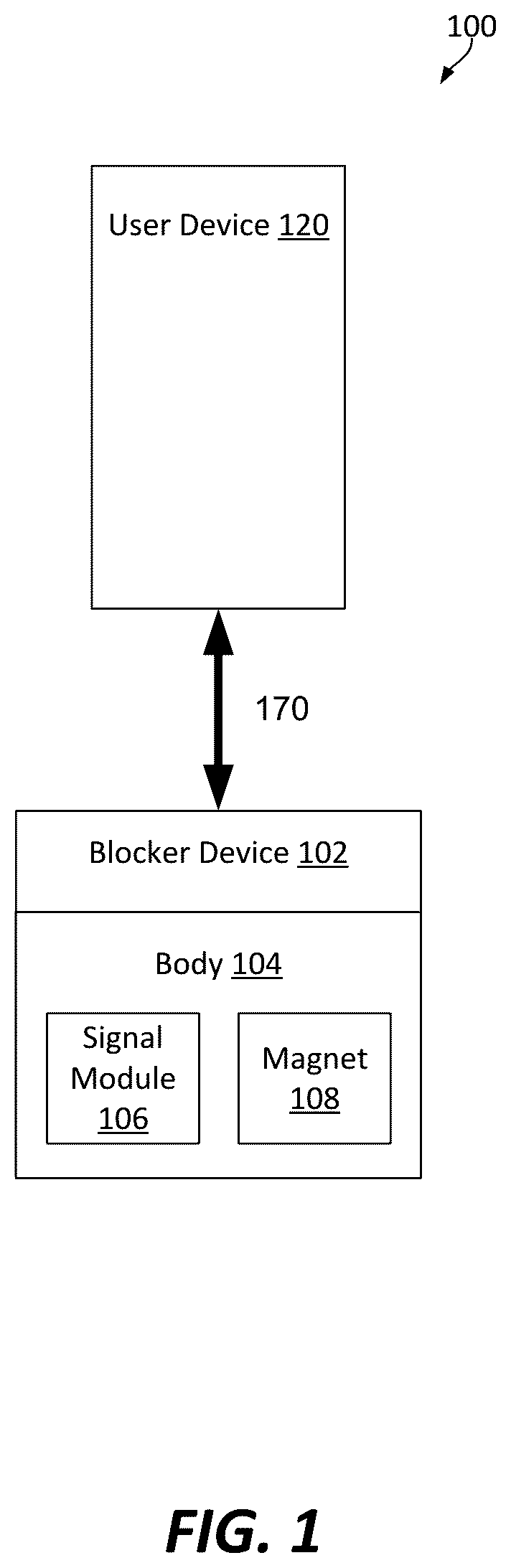 Patent US12317086 Figure 1 – Electronic device program blocker