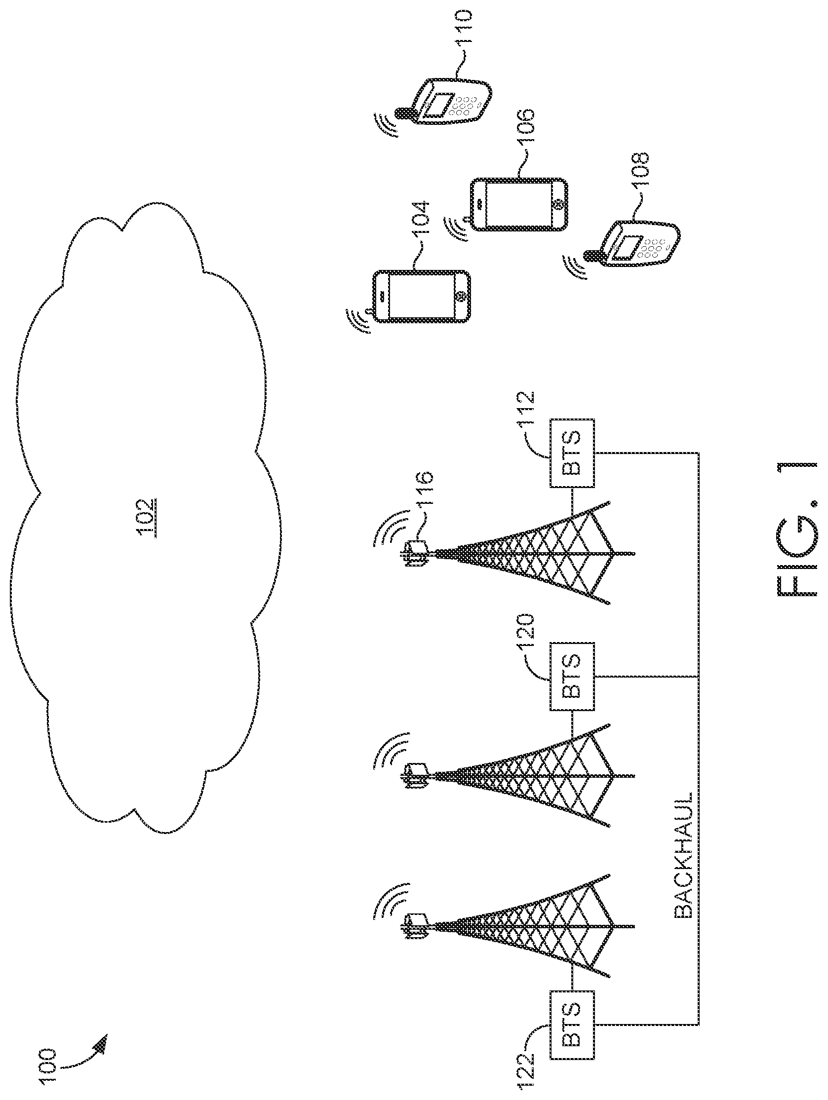 Patent US12317134 — Managing a baseband network policy — Figure 1