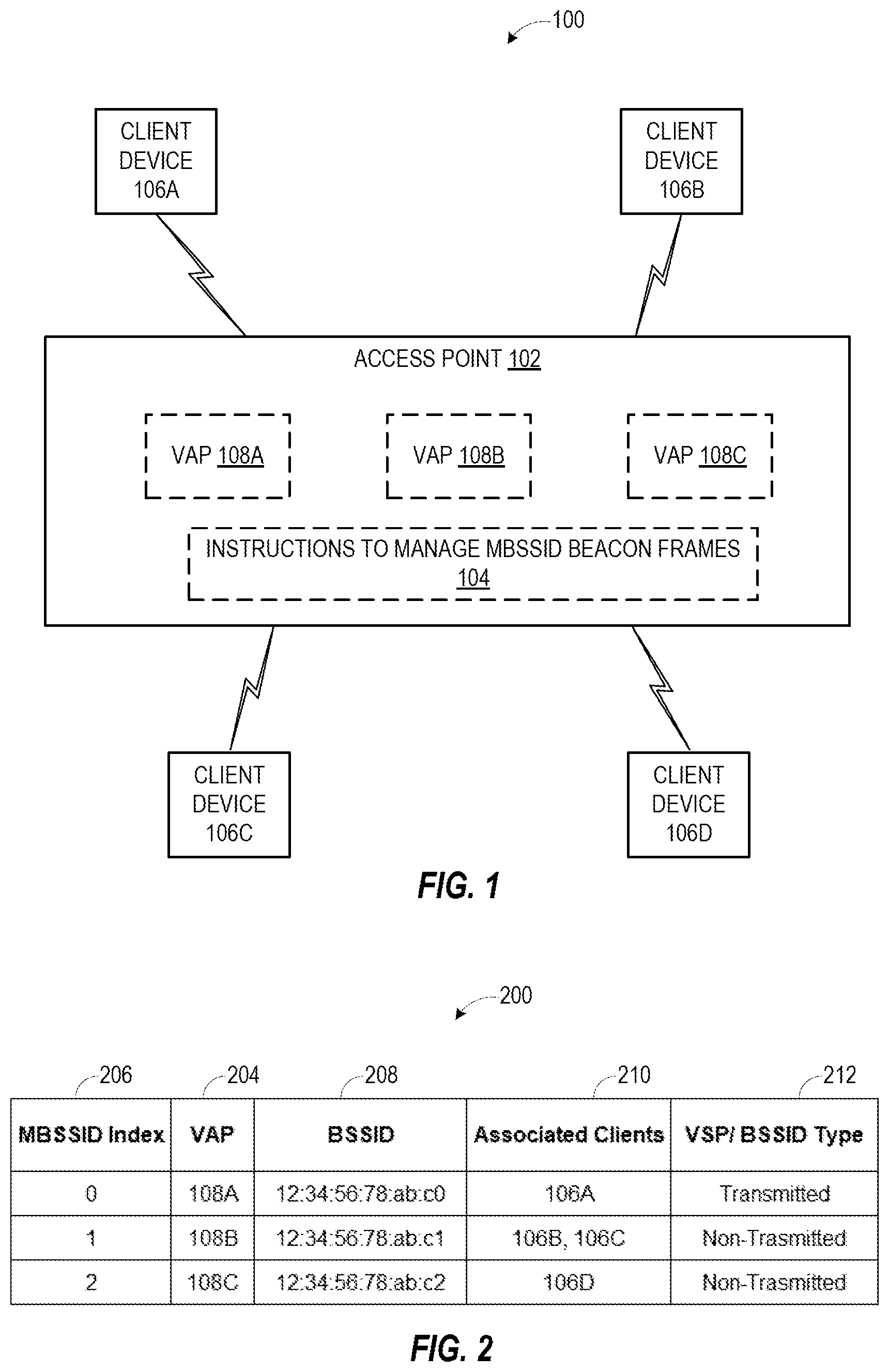 Patent US12317172 — Reconfiguring beacon frames to minimize network outage — Figure 1