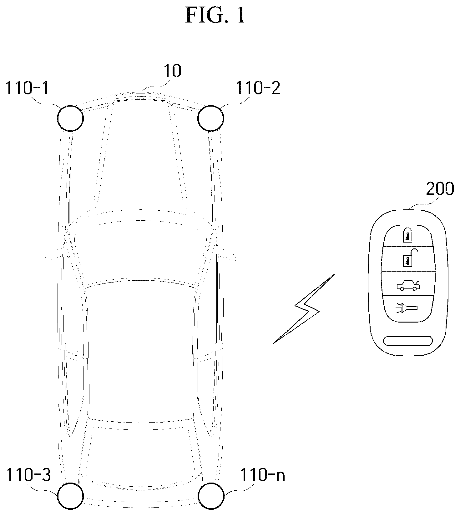 Patent US12317187 — UWB ON/OFF operation method to minimize degradation of ranging performance and UWB anchor using the same — Figure 1