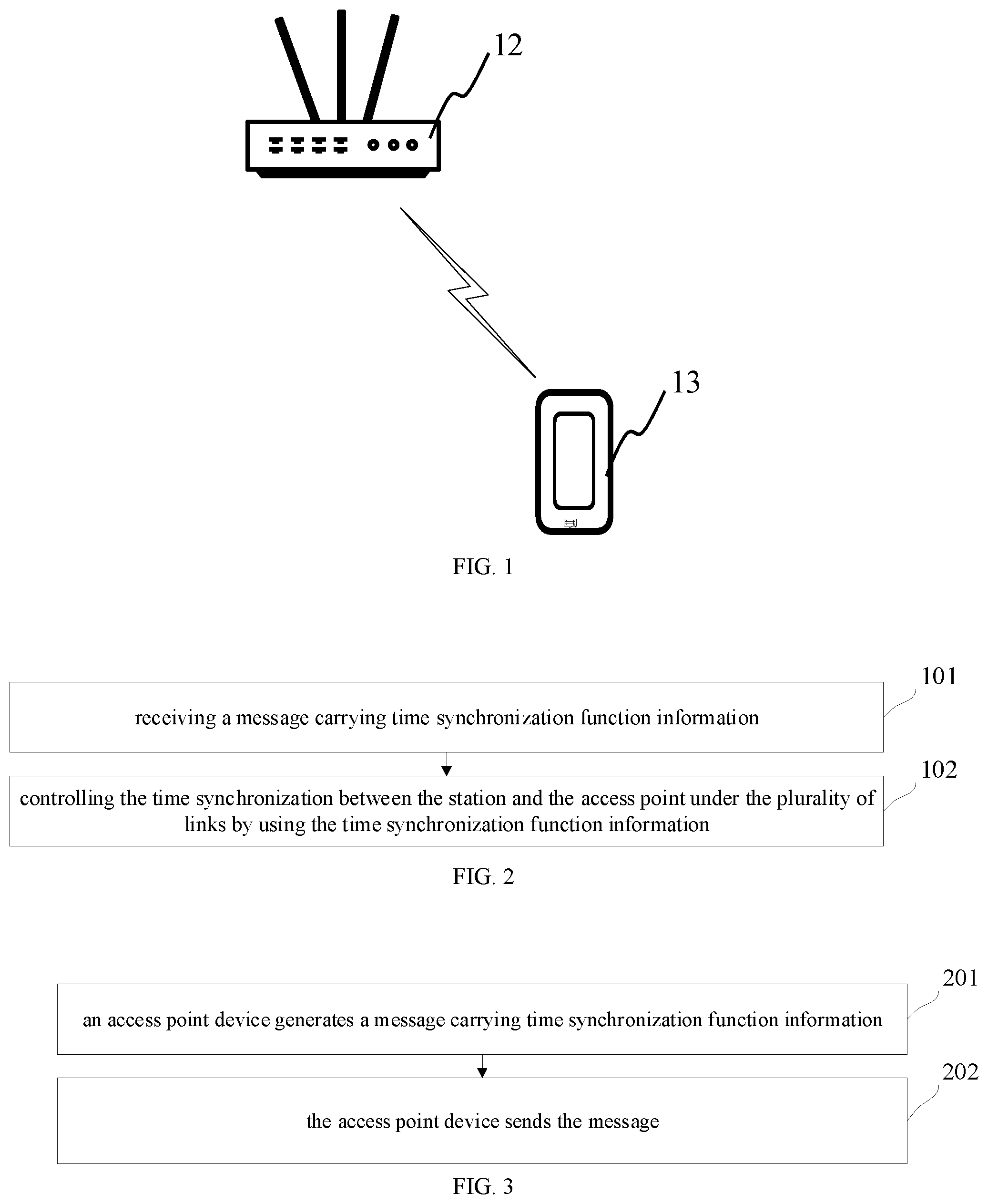 Patent US12317204 — Time synchronization method and apparatus — Figure 1