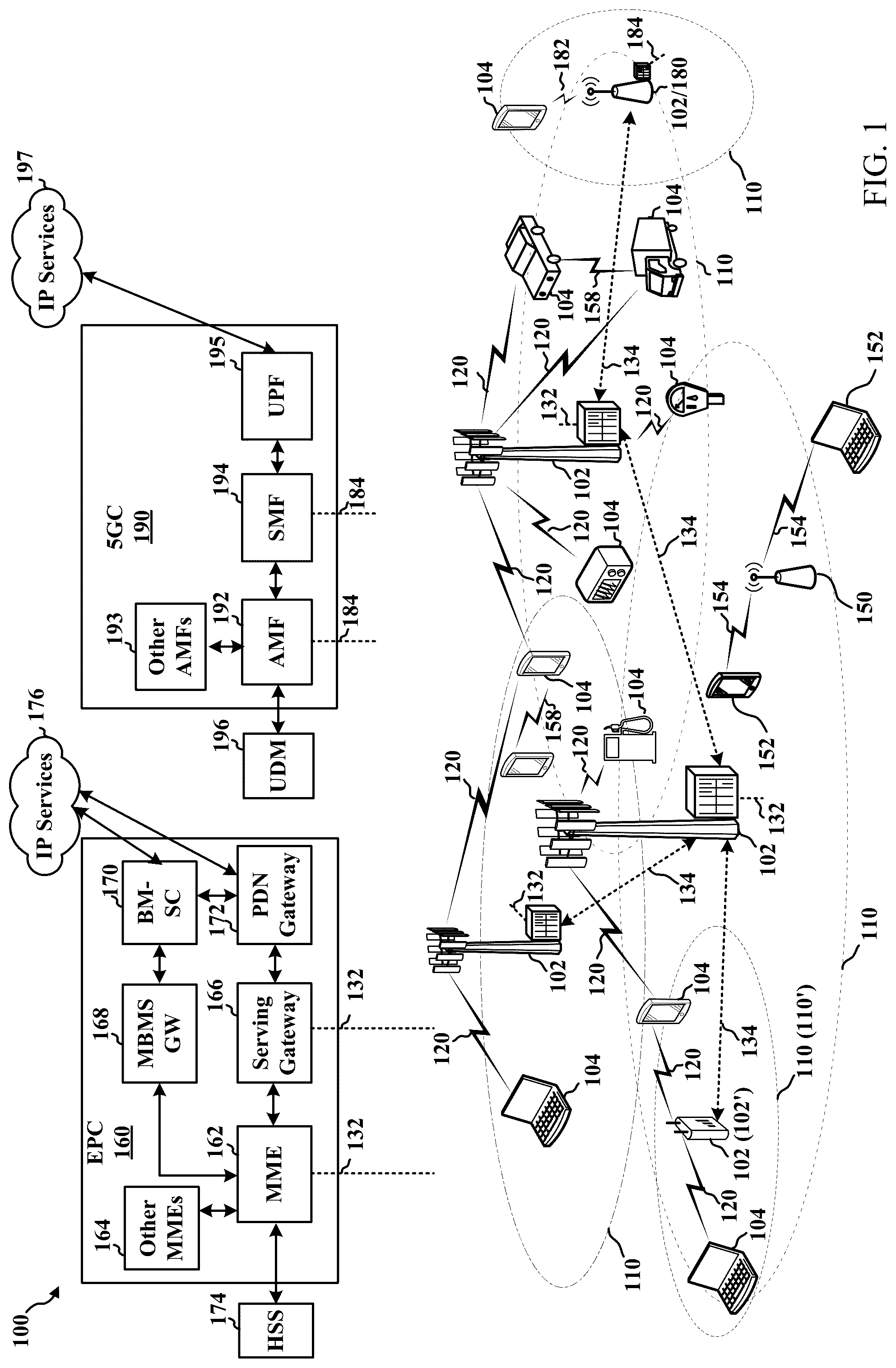 Patent US12317265 — Techniques for using repeaters with multiple upstream nodes in wireless communications — Figure 1