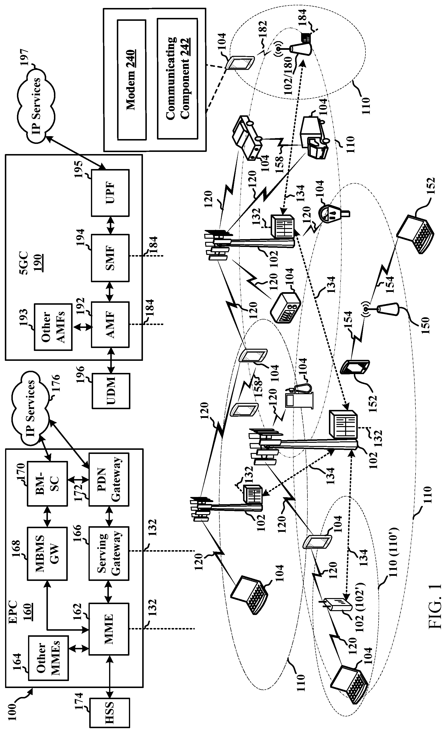 Patent US12317364 — Techniques for optimizing power consumption in wireless communication devices — Figure 1