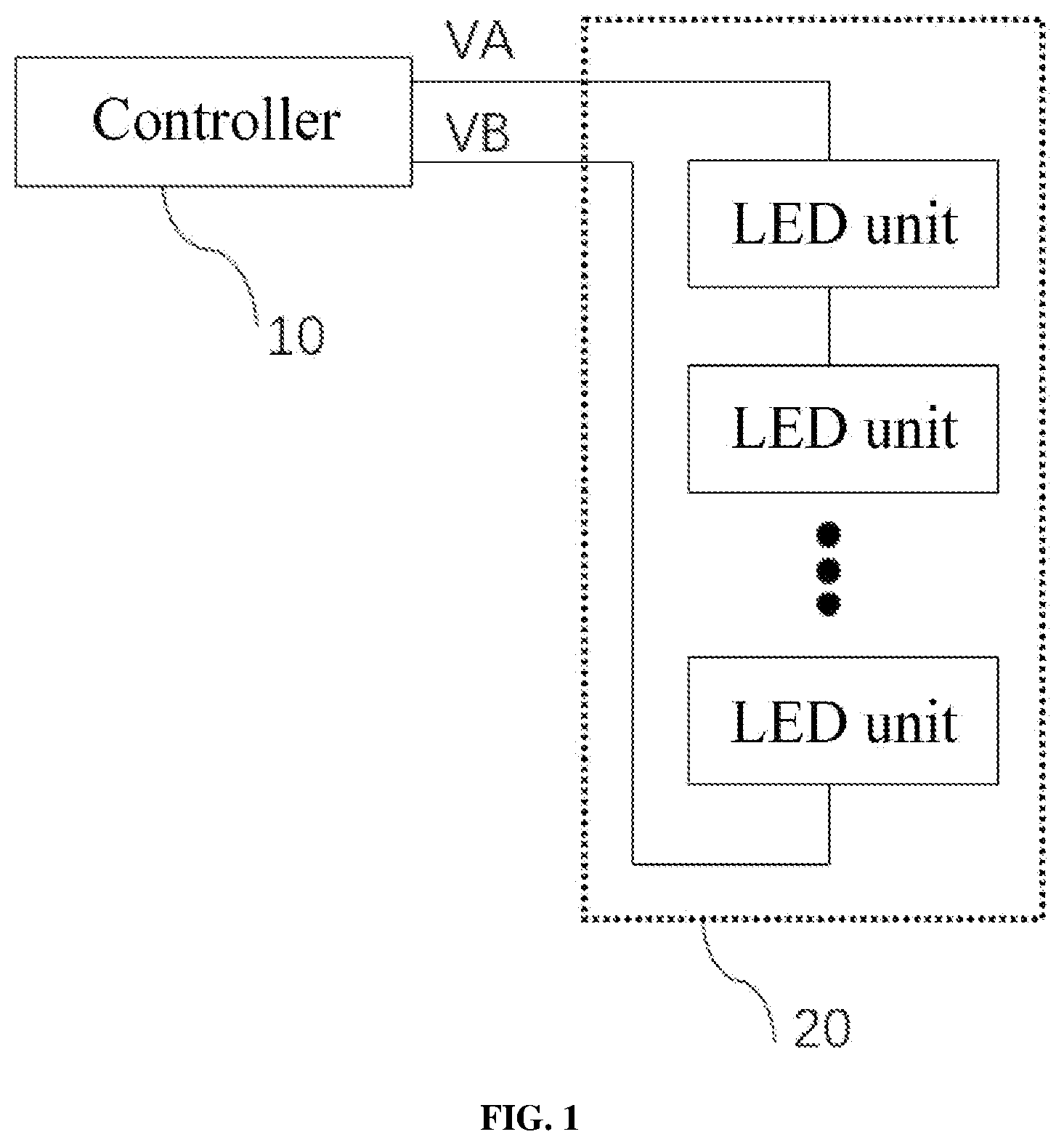 Patent US12317392 — LED control system — Figure 1