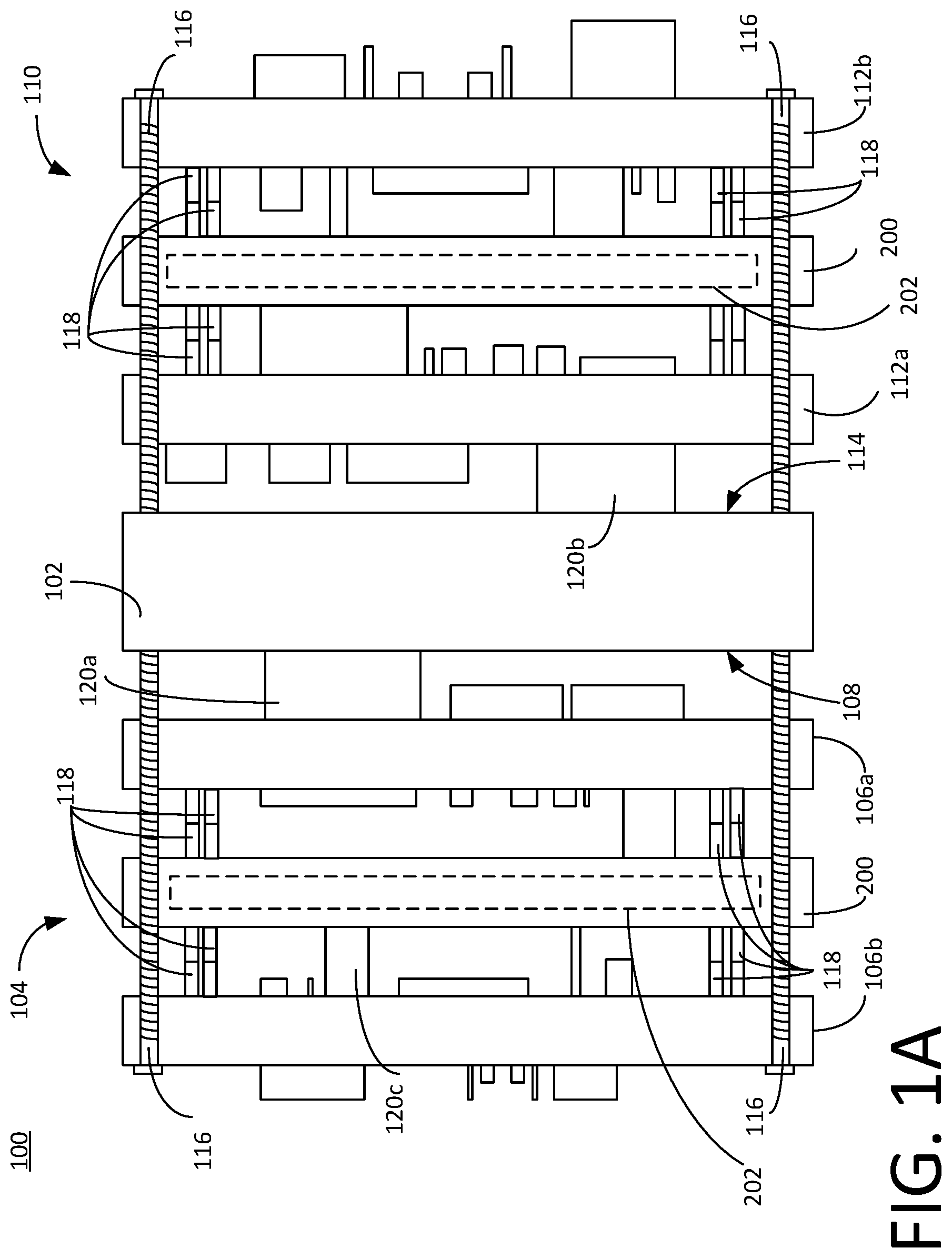 Patent US12317408 — Stack-PCB architecture with embedded vapor chamber — Figure 1