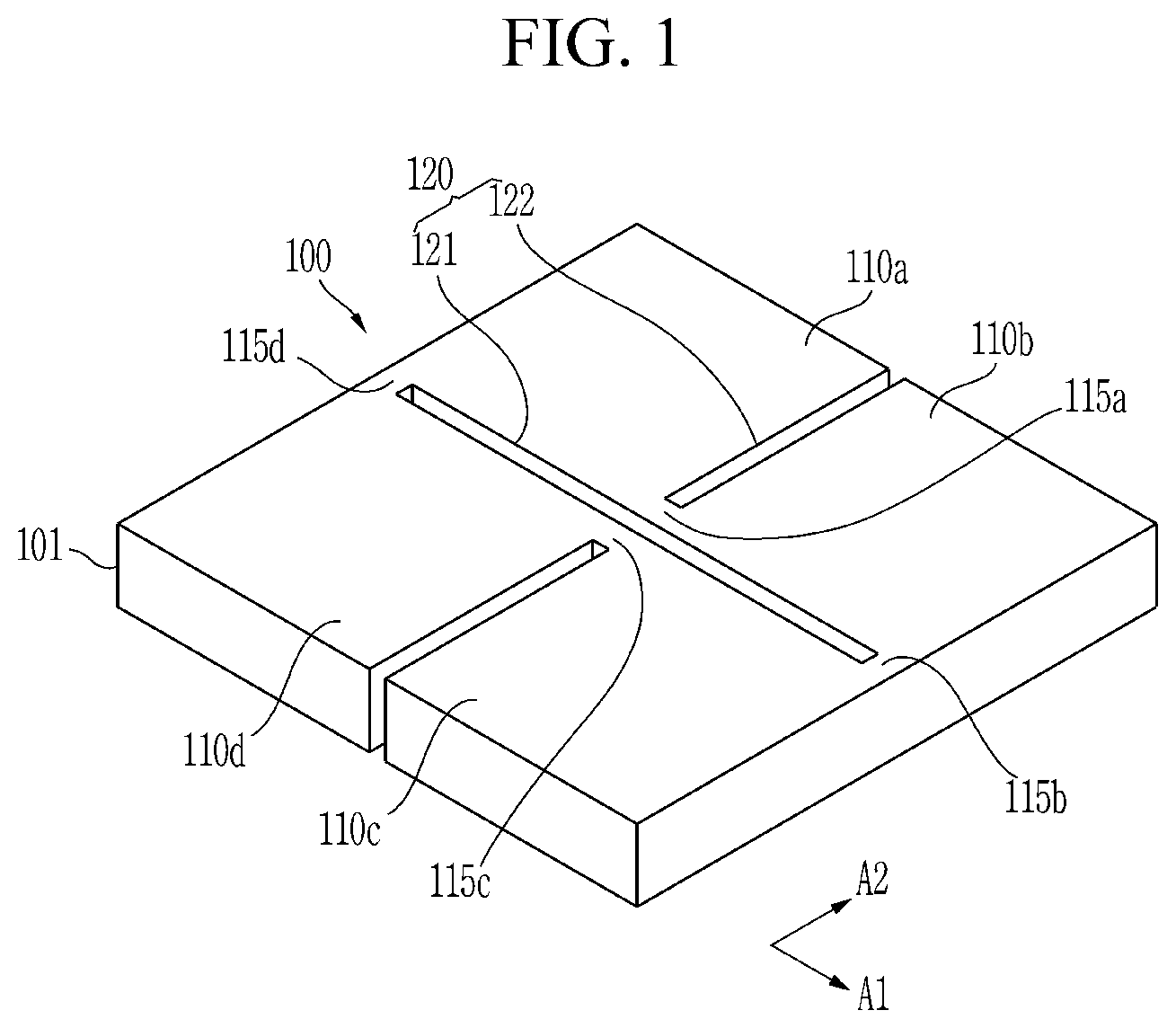 Patent US12317415 — Stretchable substrate and method of controlling device spacing using the same — Figure 1