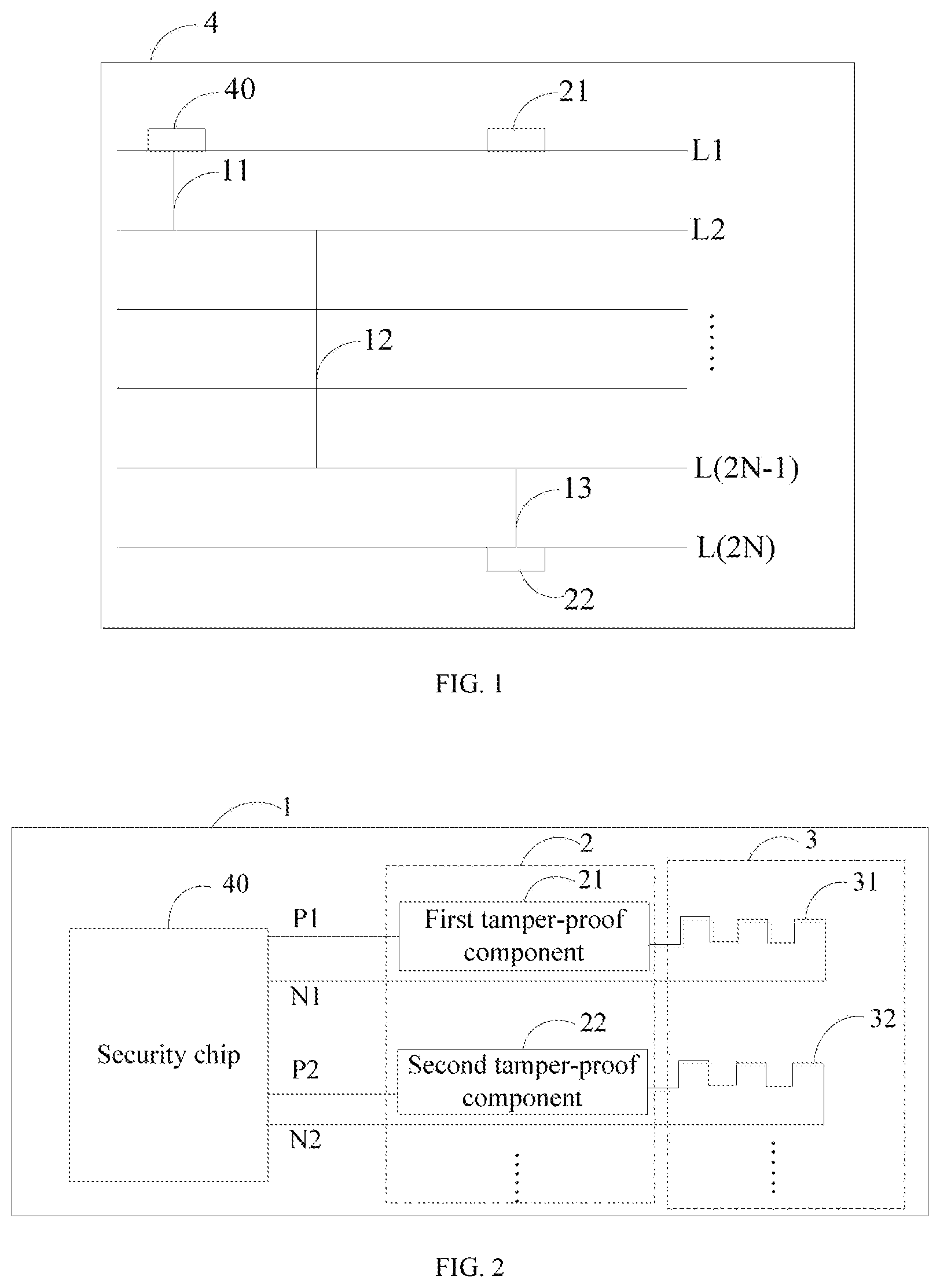 Patent US12317434 — Tamper-proof structure and electronic device — Figure 1