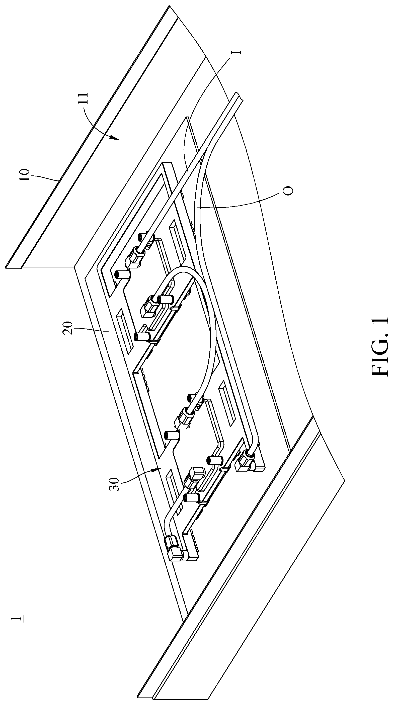 Patent US12317448 — Liquid cooling plate and server — Figure 1