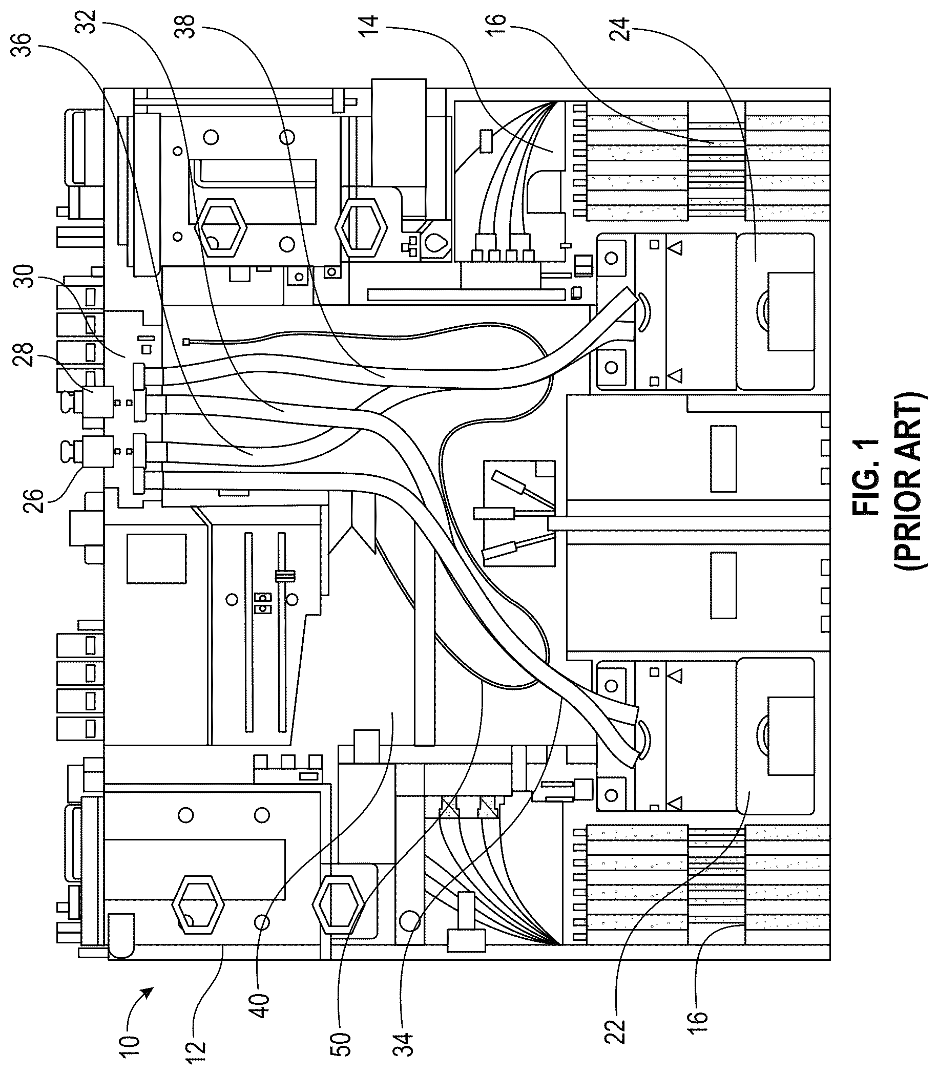 Patent US12317449 — Structure for detection and collection of leaked coolant — Figure 1