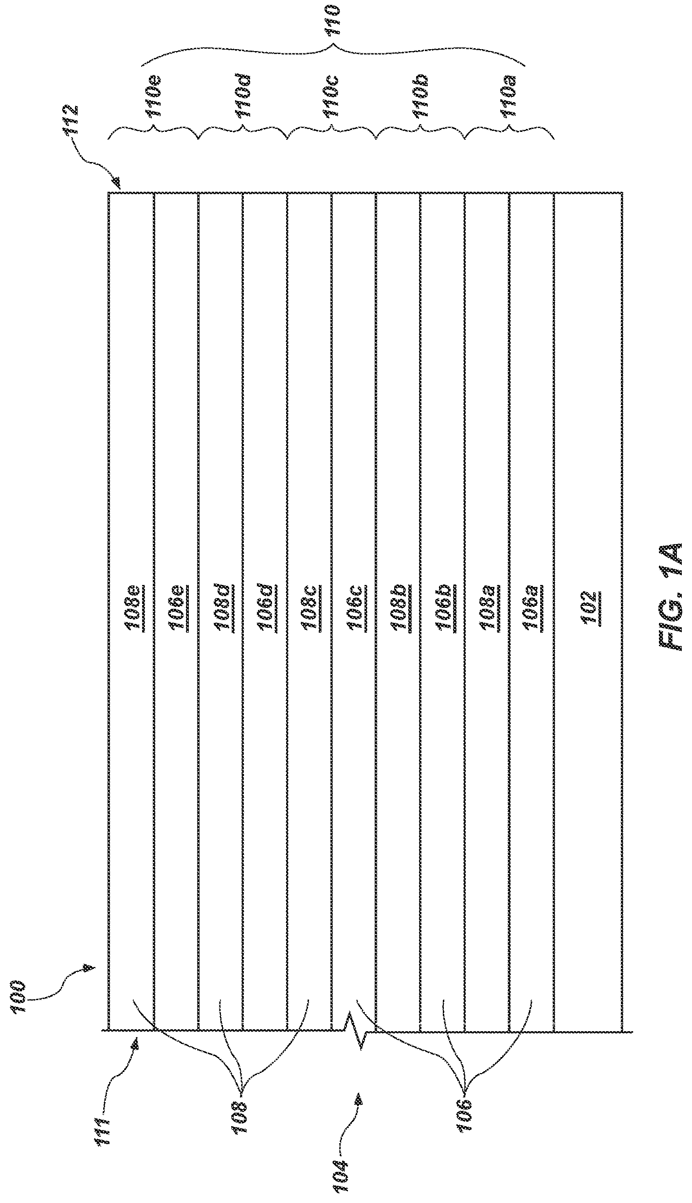 Patent US12317489 — Devices including a stair step structure adjacent a substantially planar, vertically extending surface of a stack structure — Figure 1