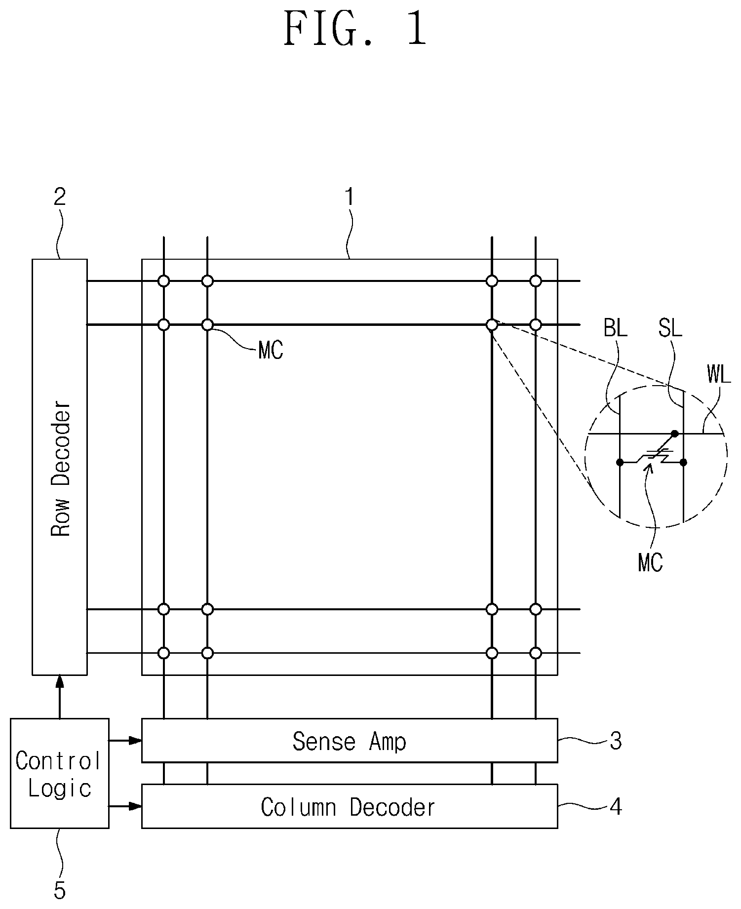 Patent US12317504 — Semiconductor memory device including vertical cell structure and method of fabricating the same — Figure 1