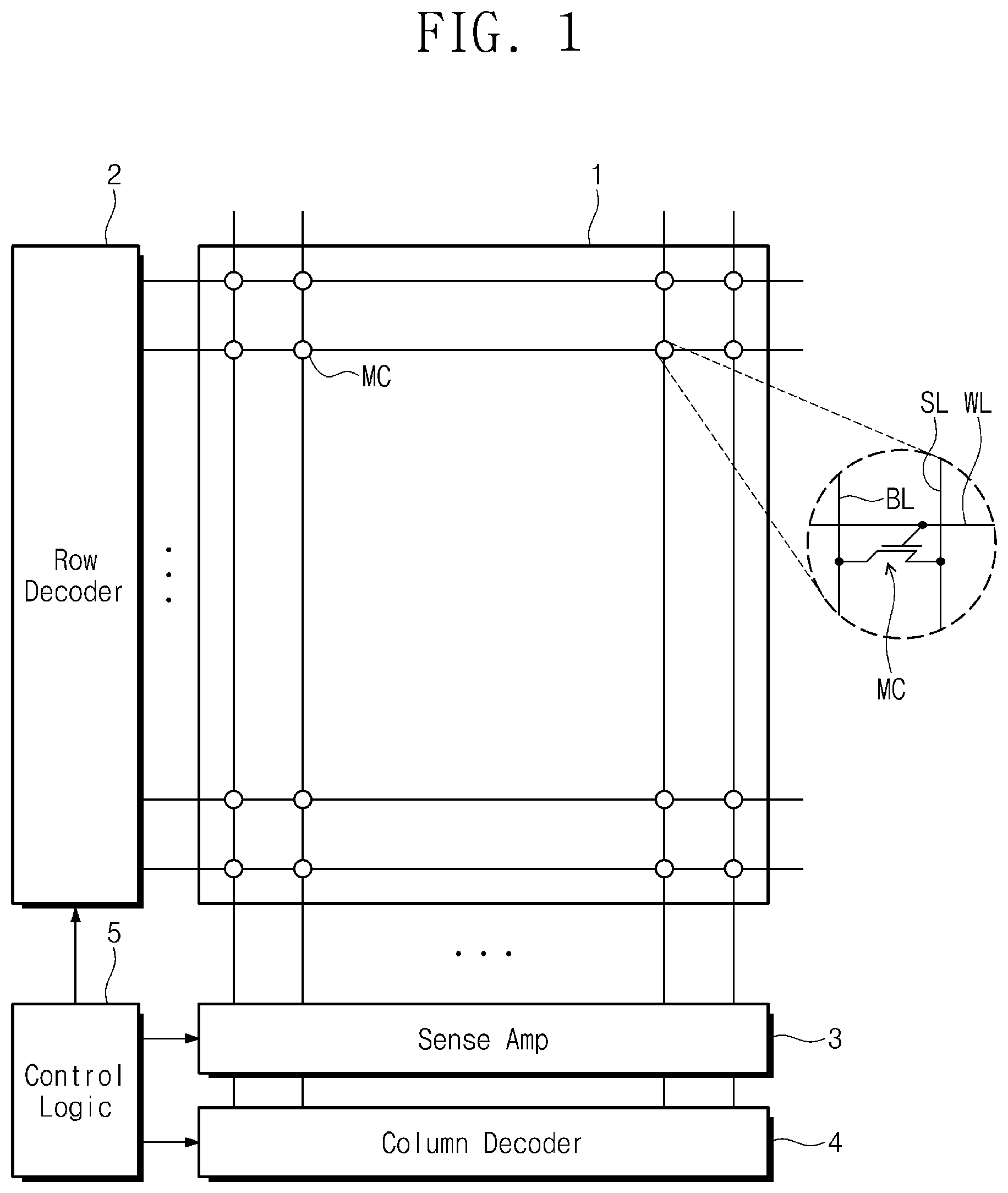 Patent US12317507 Figure 1 – Semiconductor memory device