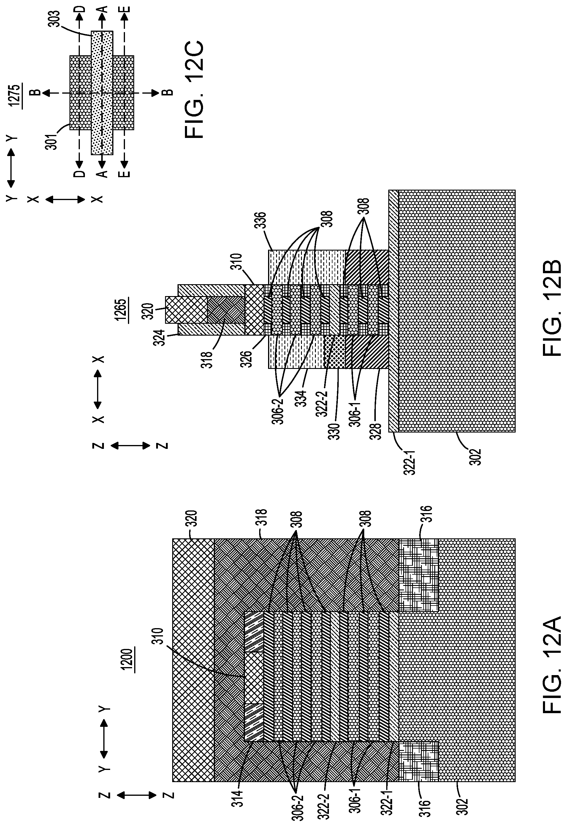 Patent US12317514 Figure 16 – Resistive random-access memory structures with stacked transistors