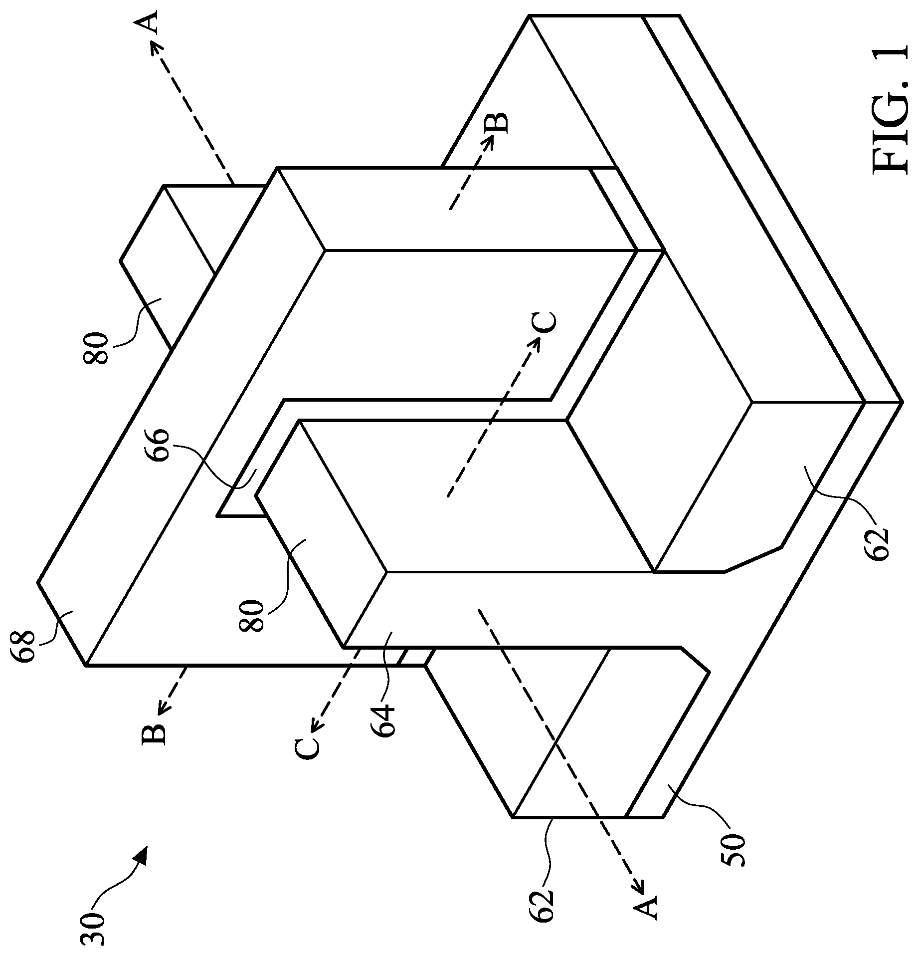 Patent US12317525 Figure 1 – Fin field-effect transistor device and method of forming the same