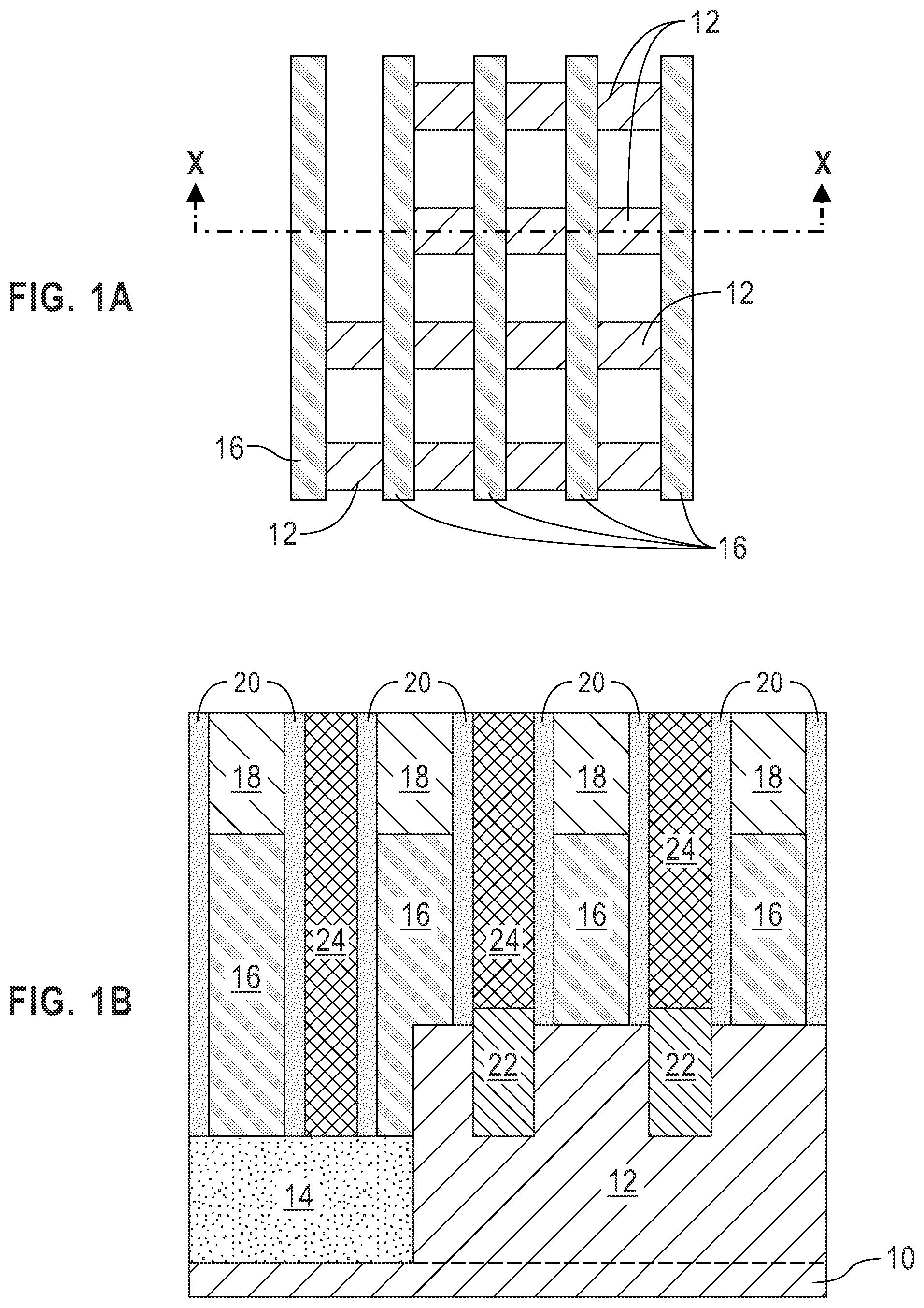 Patent US12317537 — Reduced parasitic capacitance semiconductor device containing at least one local interconnect passthrough structure — Figure 1