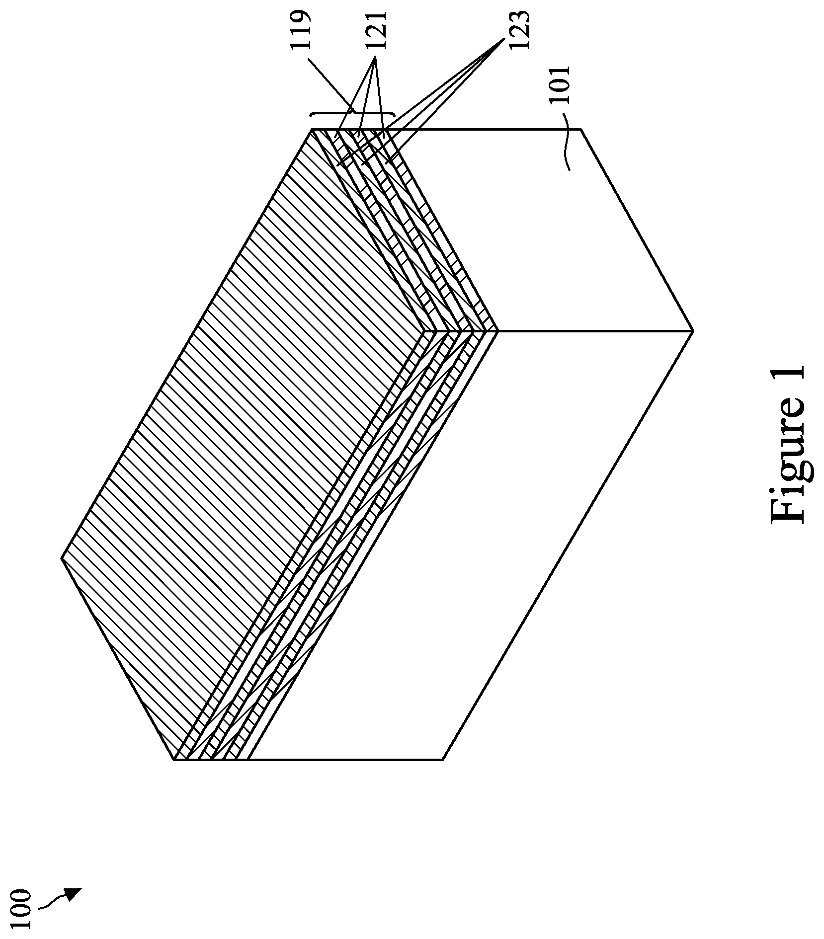 Patent US12317556 — Semiconductor devices and methods of manufacture — Figure 1