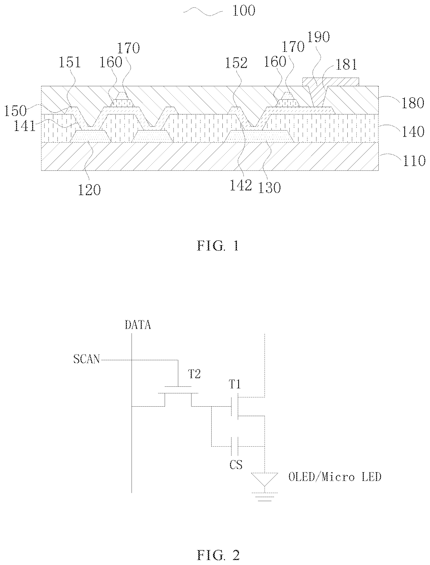 Patent US12317591 — Display panel and method of manufacturing the same — Figure 1