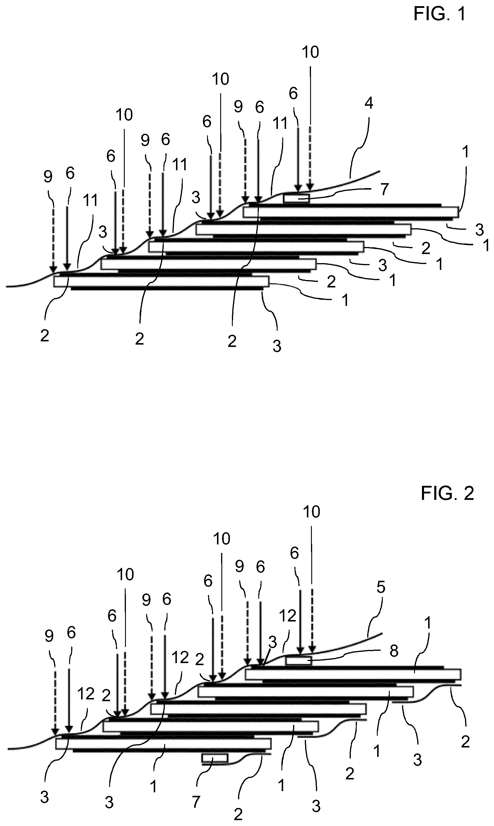 Patent US12317607 — Process for manufacturing a solar cell string, solar cell string, processing device for a solar cell string, and use of such a processing device for manufacturing a solar cell string — Figure 1