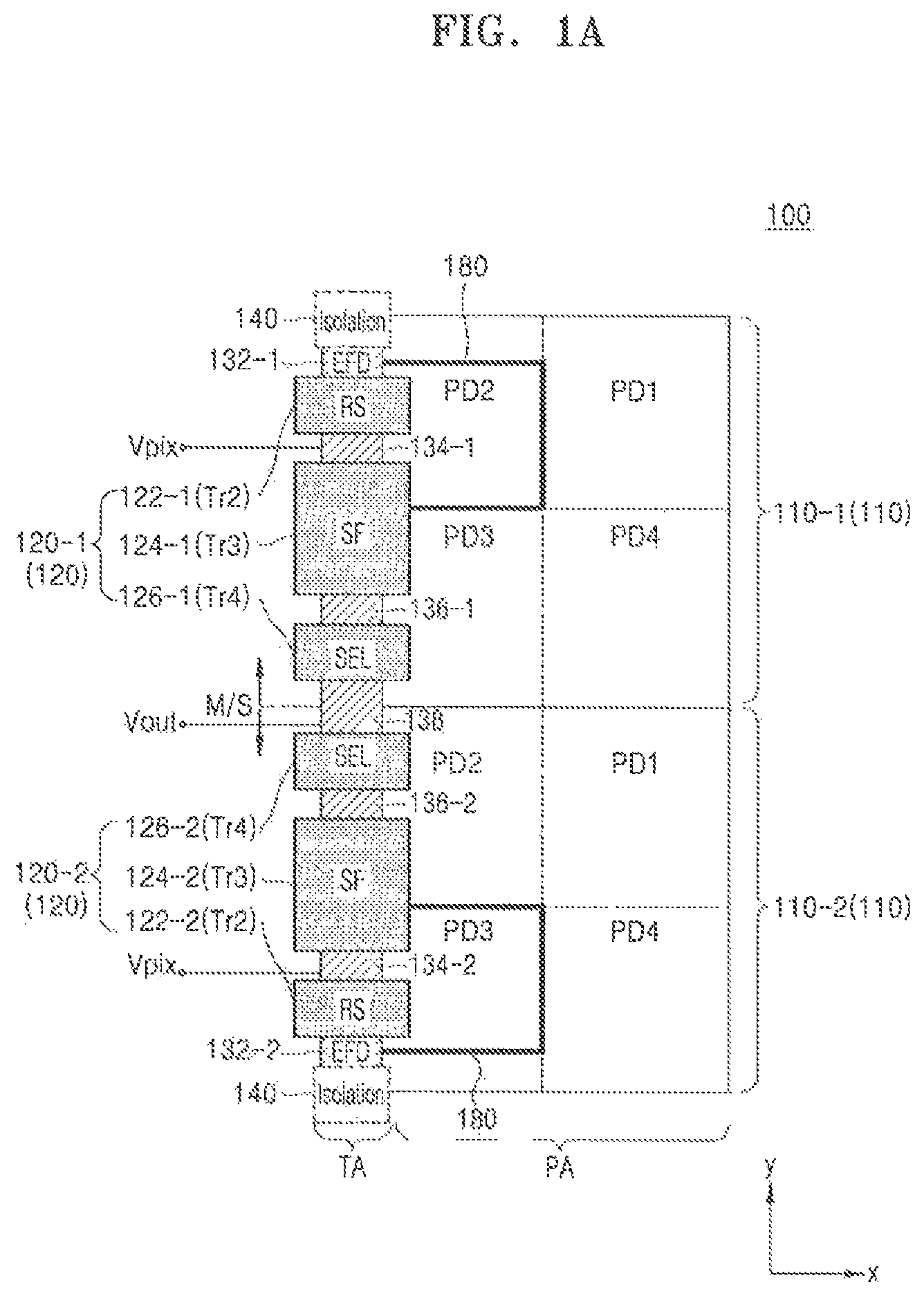 Patent US12317630 — Image sensor and electronic apparatus including the same — Figure 1