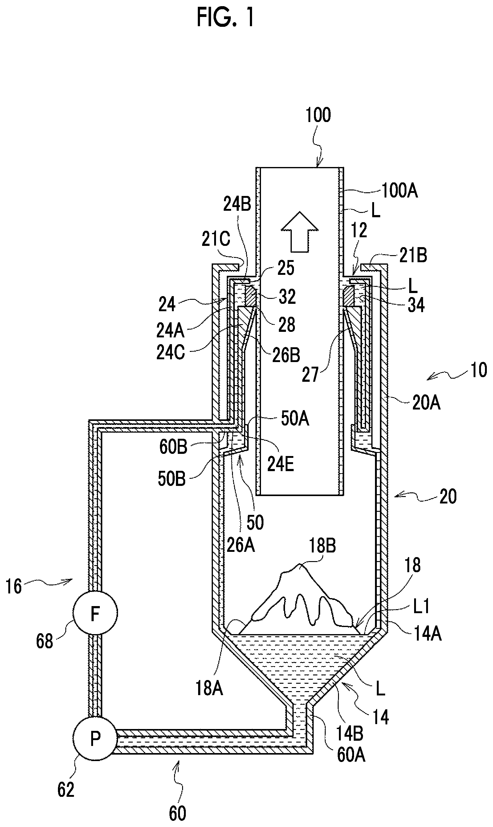 Patent US12317632 — Coating device, coating method, and method for manufacturing photoconductor for suppressing occurrence of bubble defects in coated film — Figure 1
