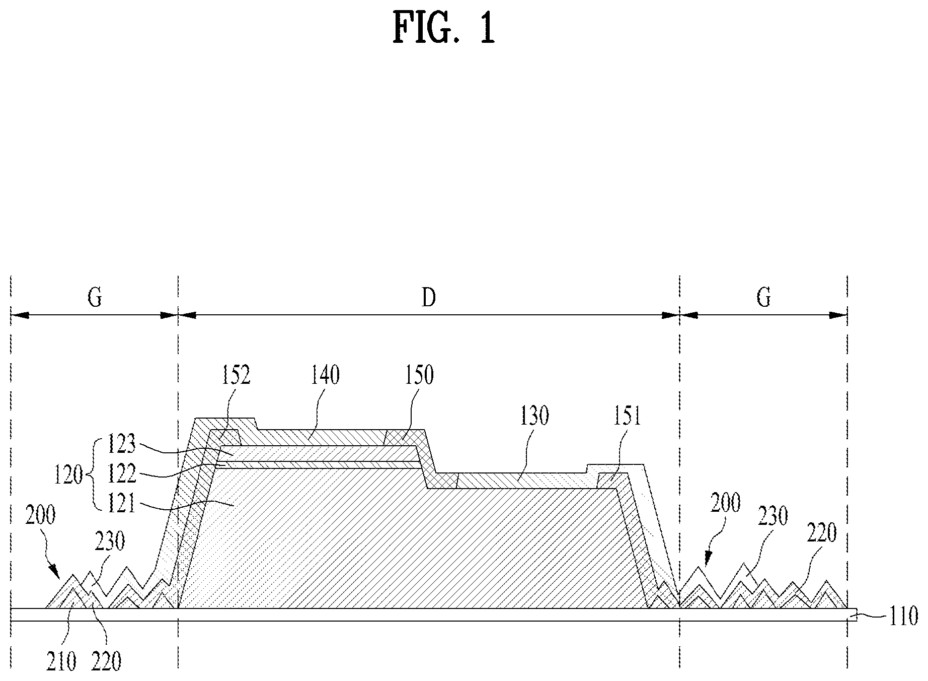 Patent US12317647 — Light emitting device using micrometer-sized semiconductor light emitting diode, and method for manufacturing same — Figure 1