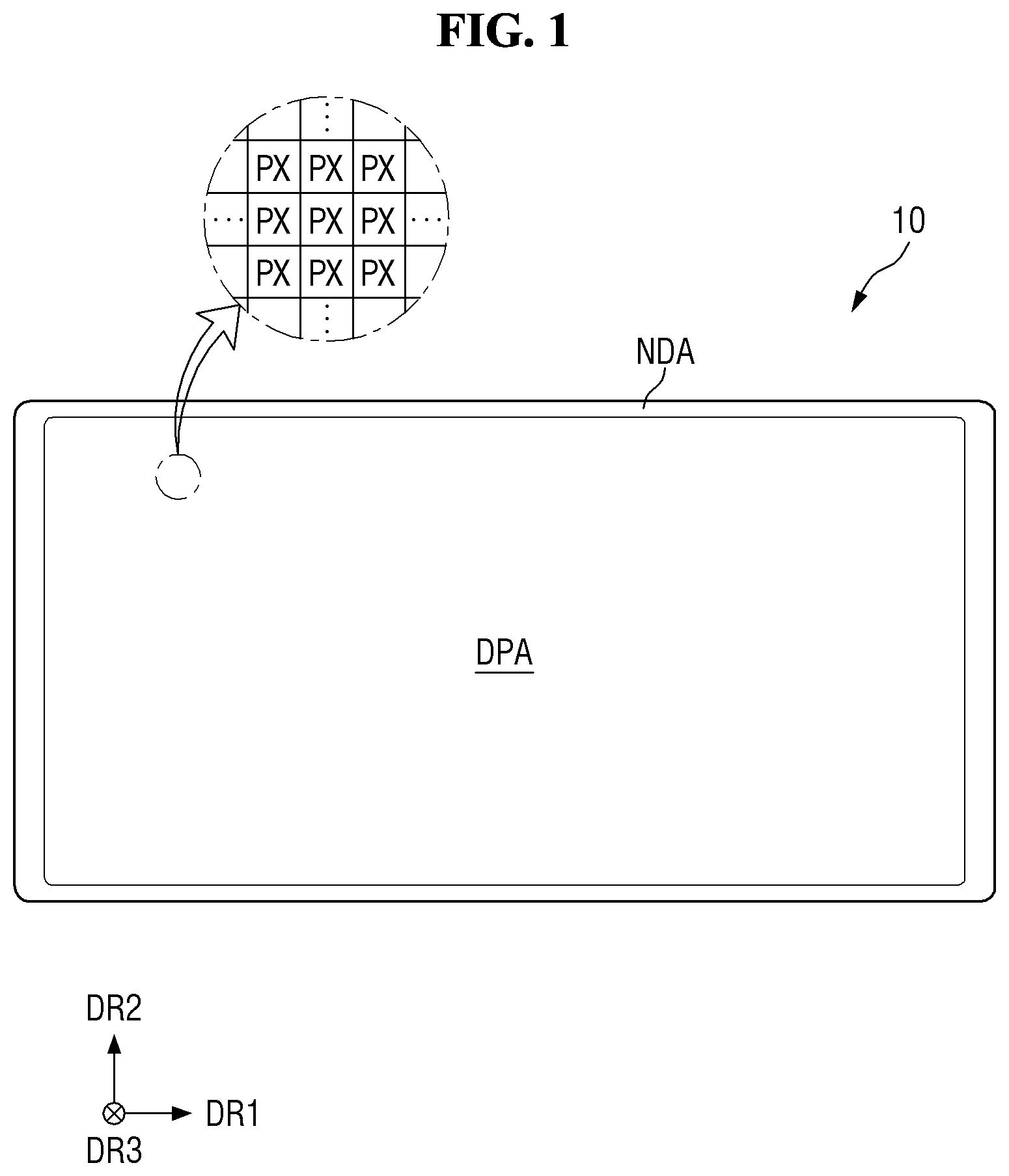 Patent US12317658 — Display device — Figure 1