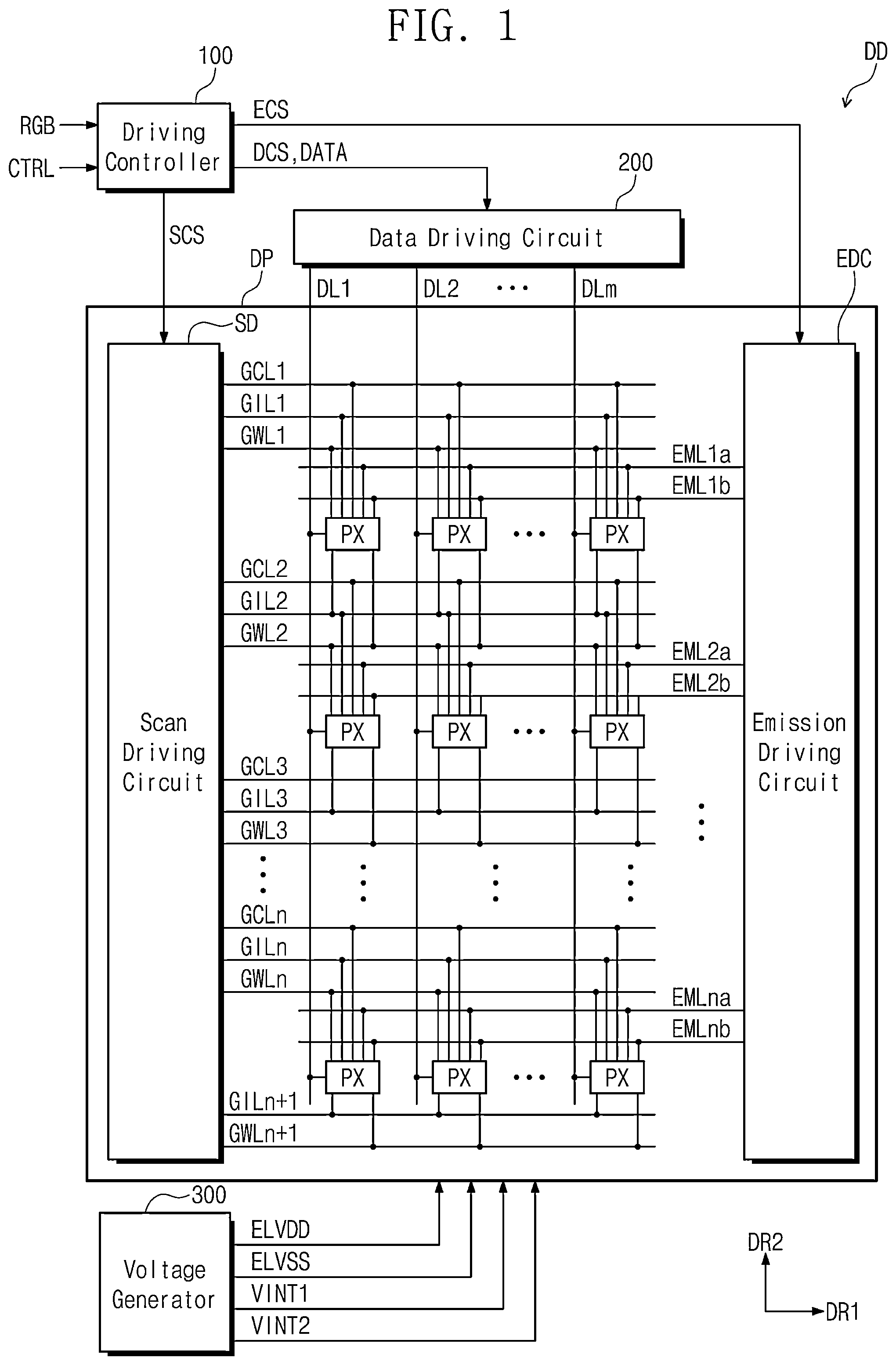 Patent US12317681 Figure 1 – Pixel and display device