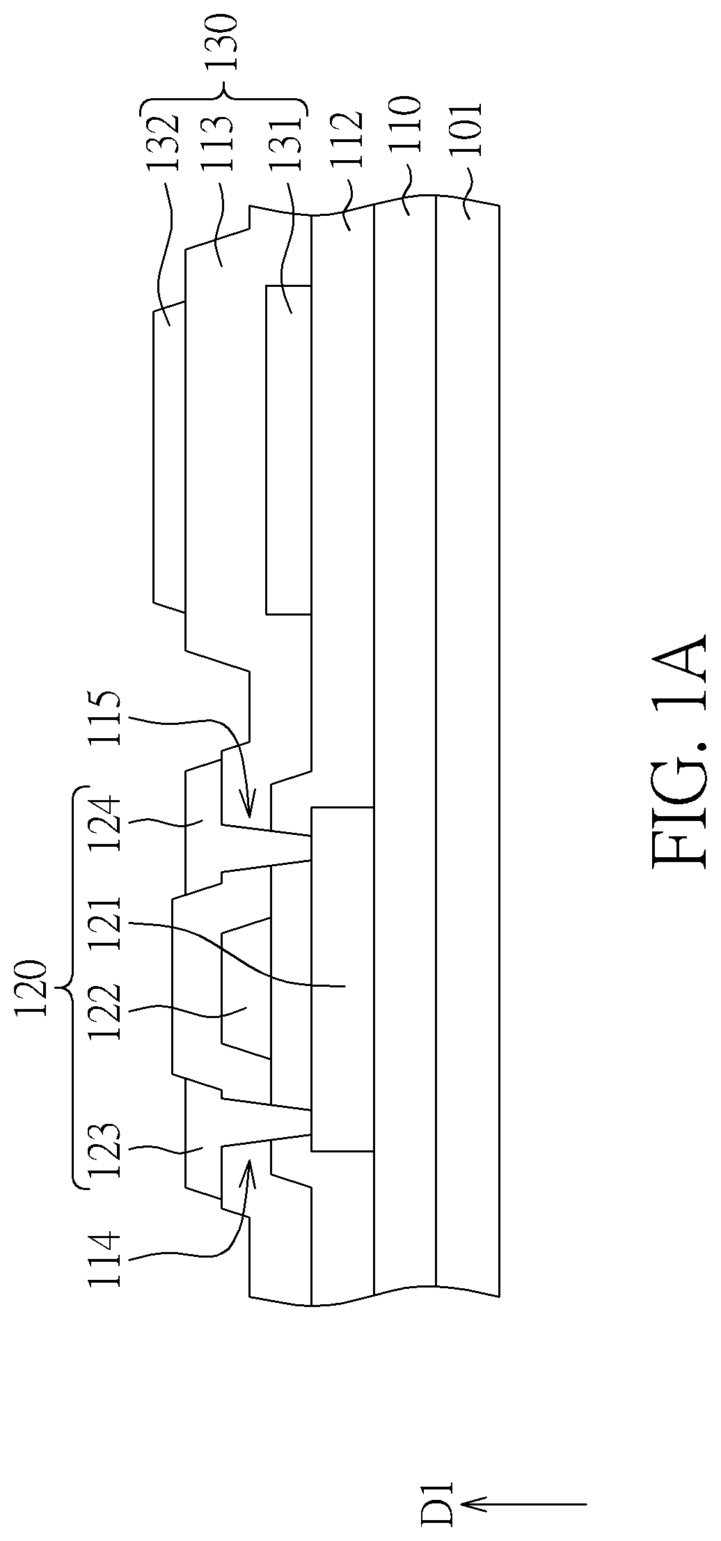 Patent US12317682 — Display device including blue organic light emitting diode and blue light blocking layer — Figure 1