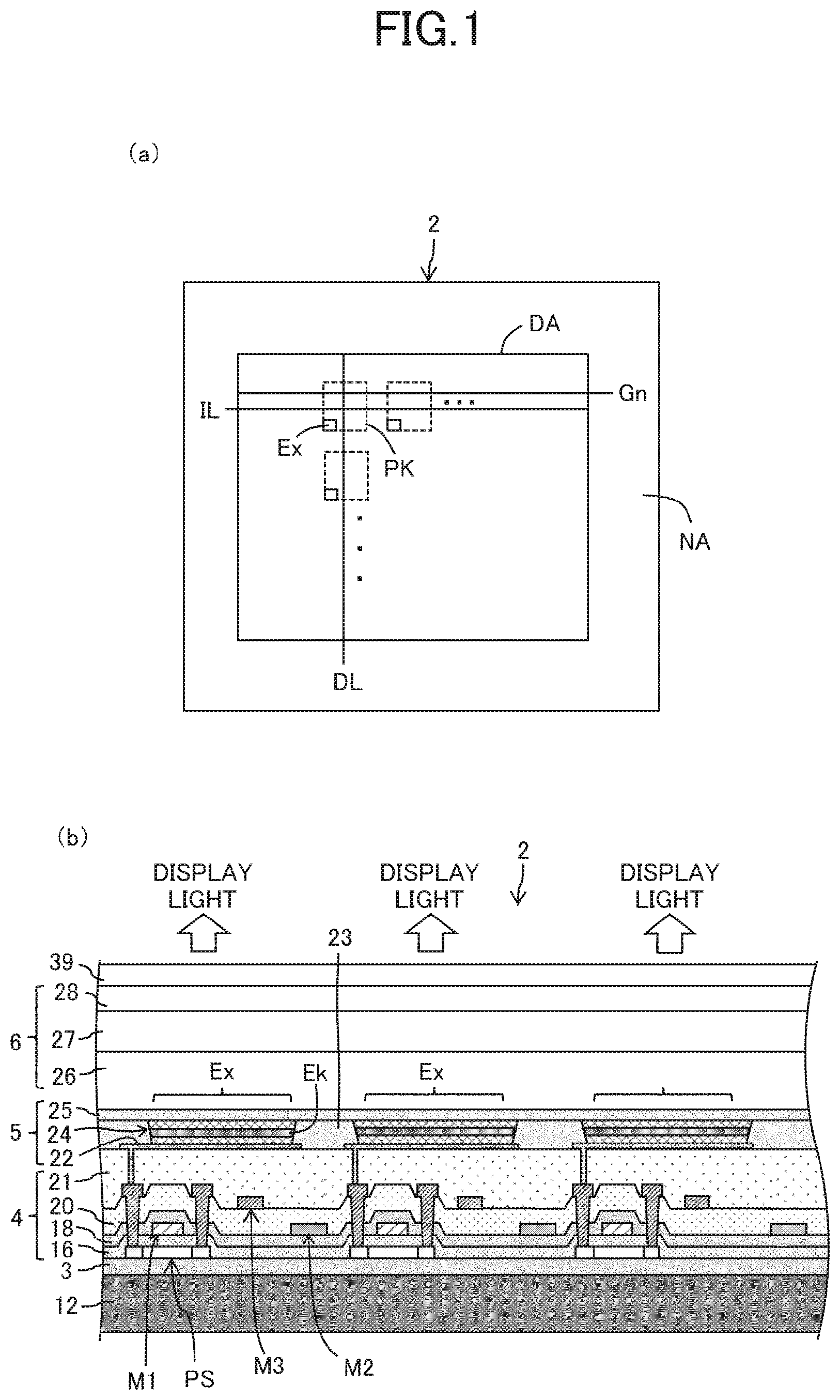 Patent US12317685 — Display device — Figure 1